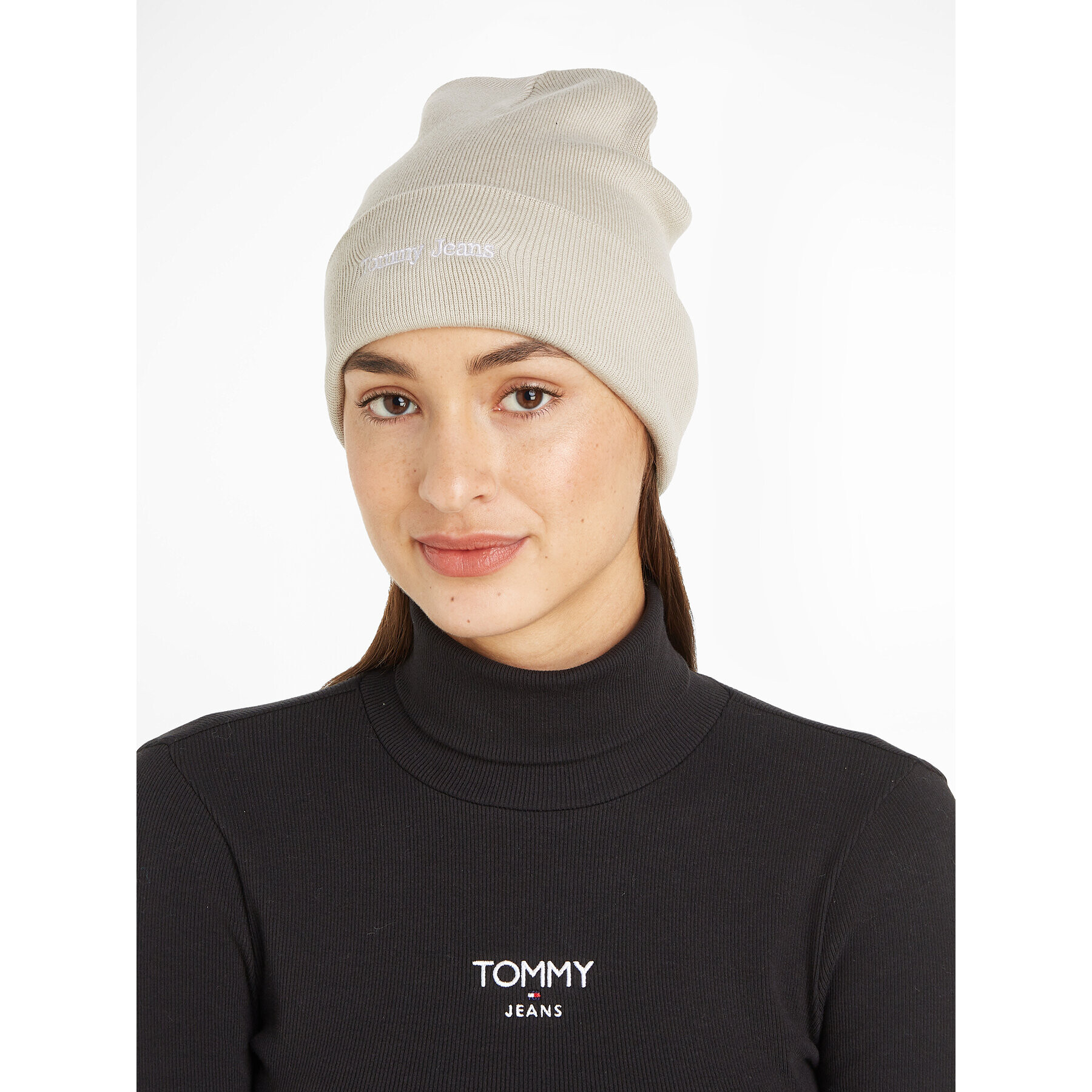 Tommy Jeans Căciulă Tjw Sport Beanie AW0AW15473 Bej - Pled.ro