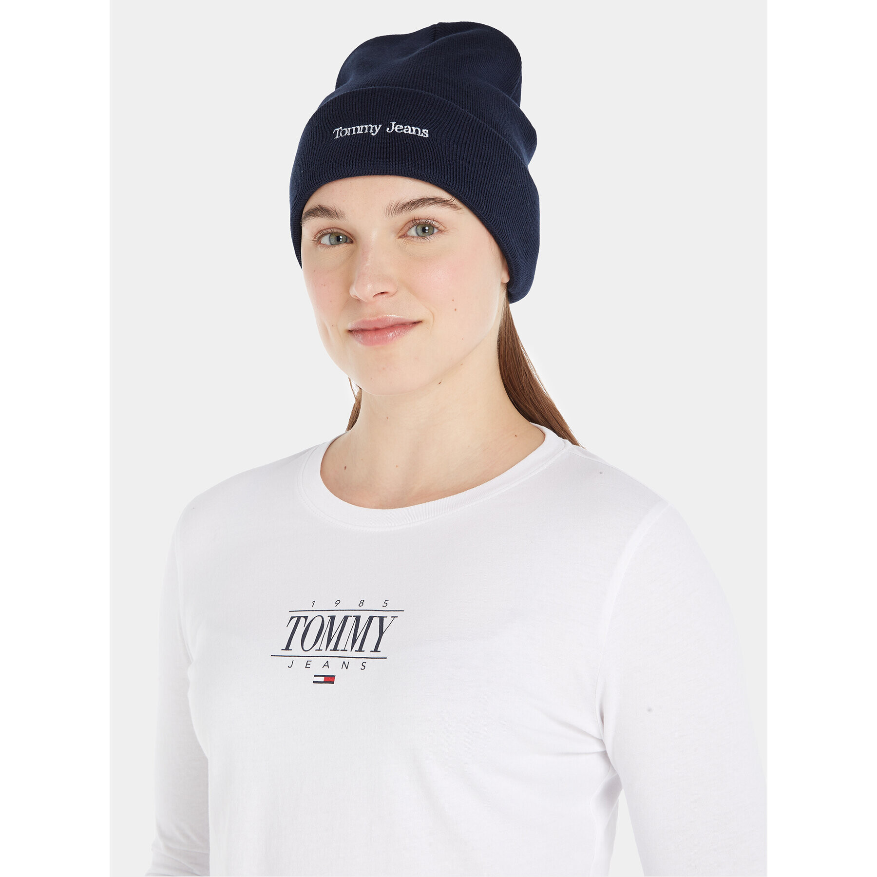 Tommy Jeans Căciulă Tjw Sport Beanie AW0AW15473 Bleumarin - Pled.ro