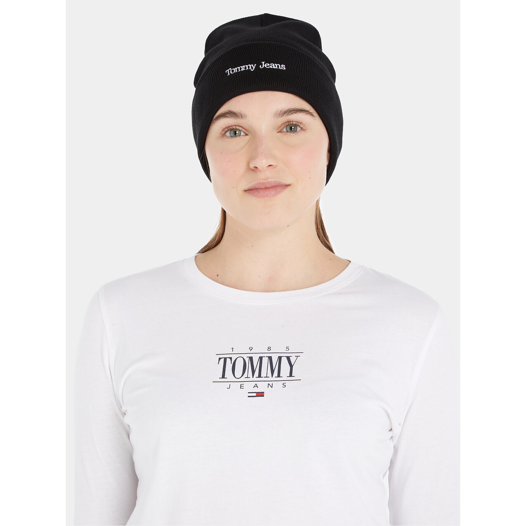 Tommy Jeans Căciulă Tjw Sport Beanie AW0AW15473 Negru - Pled.ro