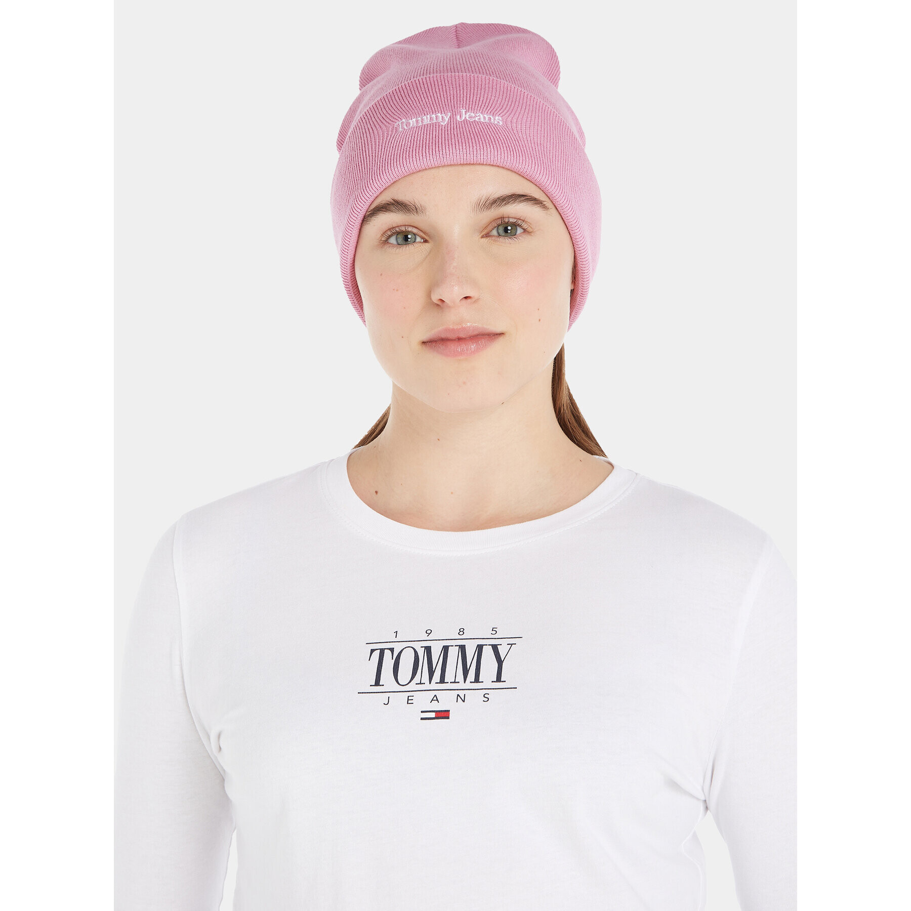 Tommy Jeans Căciulă Tjw Sport Beanie AW0AW15473 Roz - Pled.ro