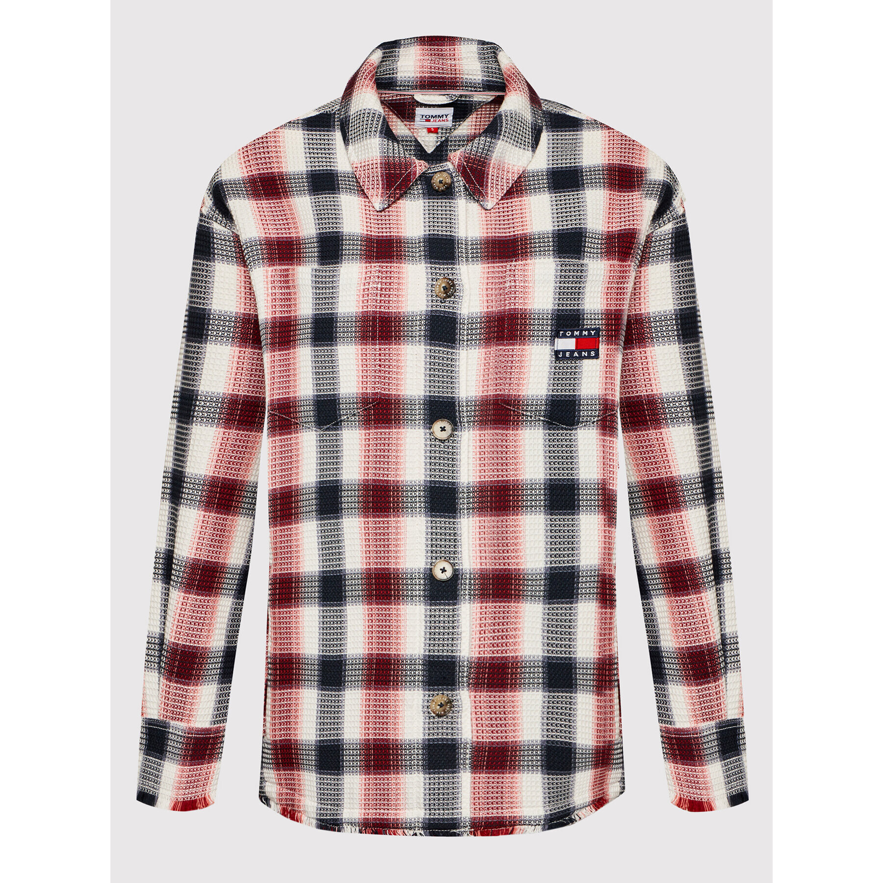 Tommy Jeans Cămașă Waffle DW0DW11902 Colorat Regular Fit - Pled.ro