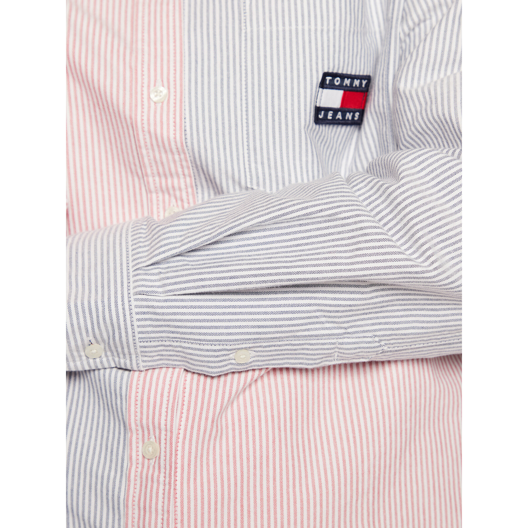 Tommy Jeans Cămașă Stripe DW0DW14450 Colorat Boyfriend Fit - Pled.ro