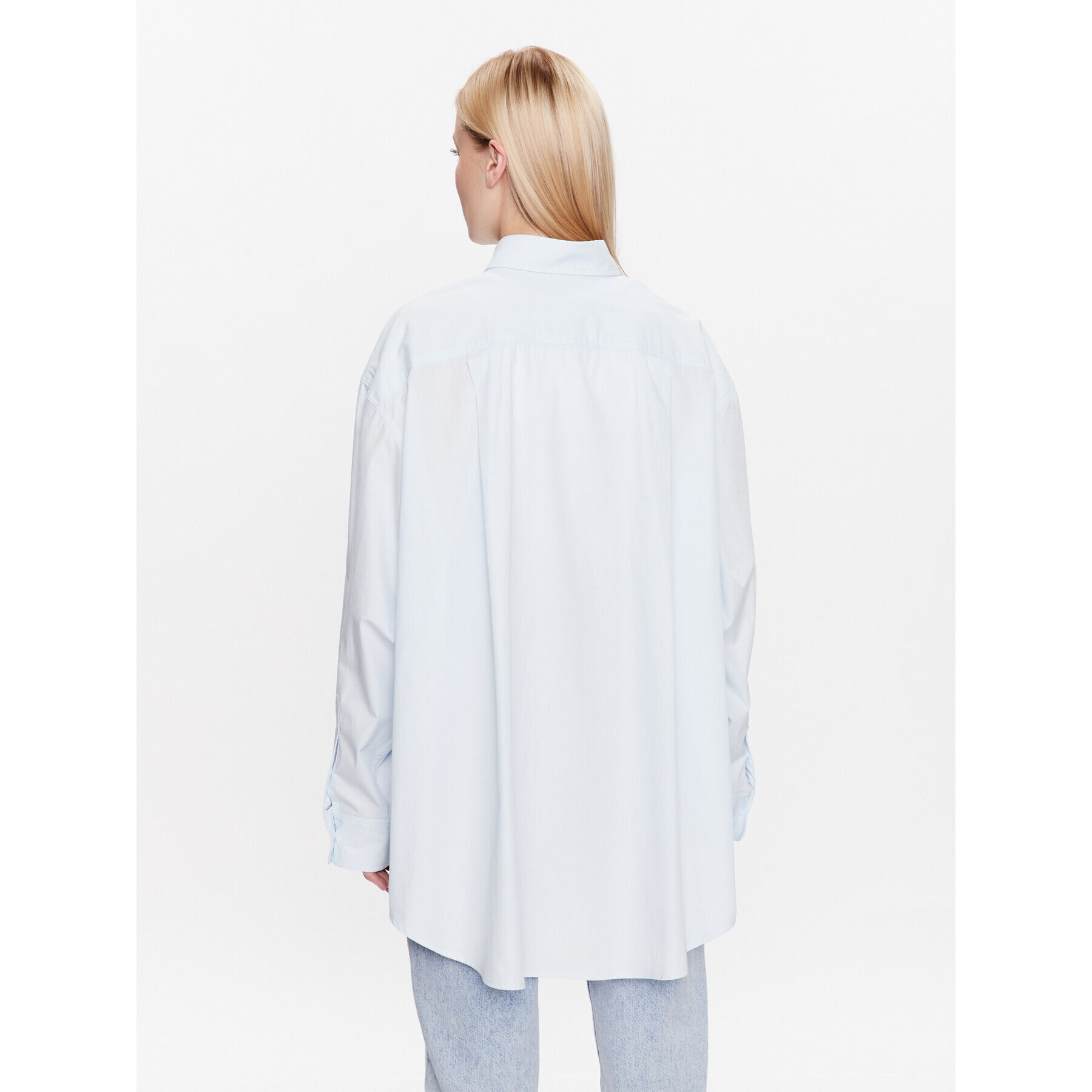 Tommy Jeans Cămașă Super DW0DW15199 Albastru Oversize - Pled.ro