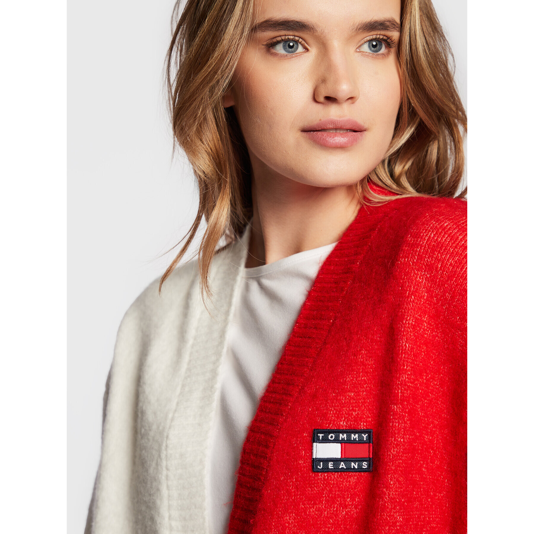 Tommy Jeans Cardigan DW0DW14280 Colorat Oversize - Pled.ro