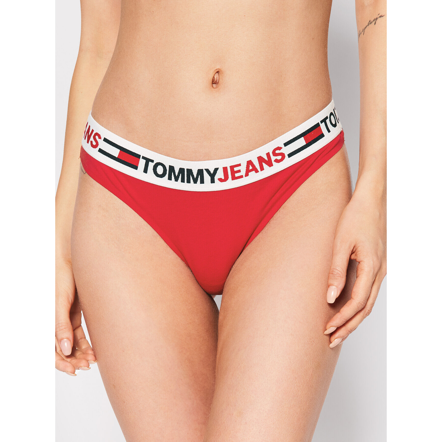 Tommy Jeans Chilot tanga UW0UW03529 Roșu - Pled.ro