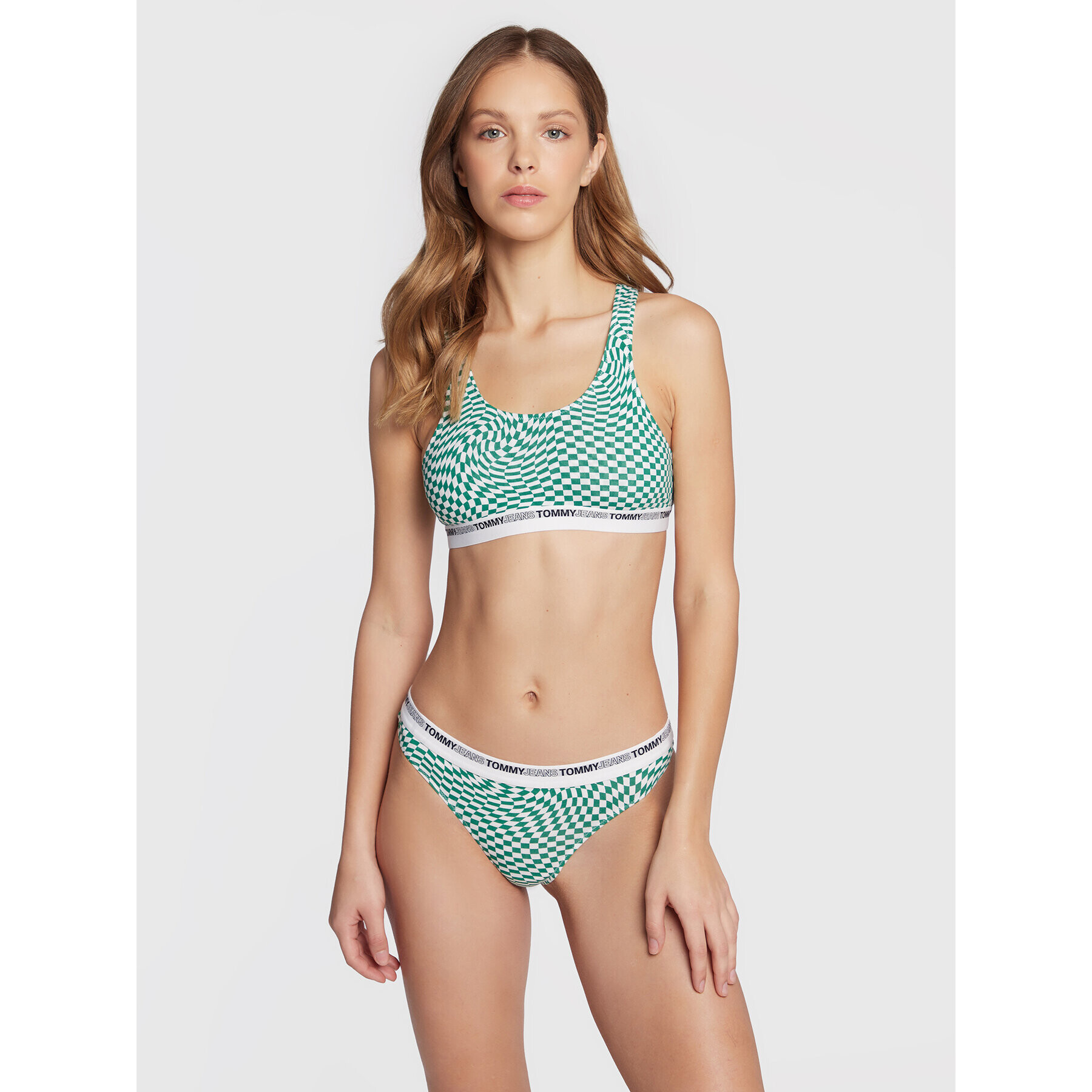 Tommy Jeans Chilot tanga UW0UW04065 Verde - Pled.ro