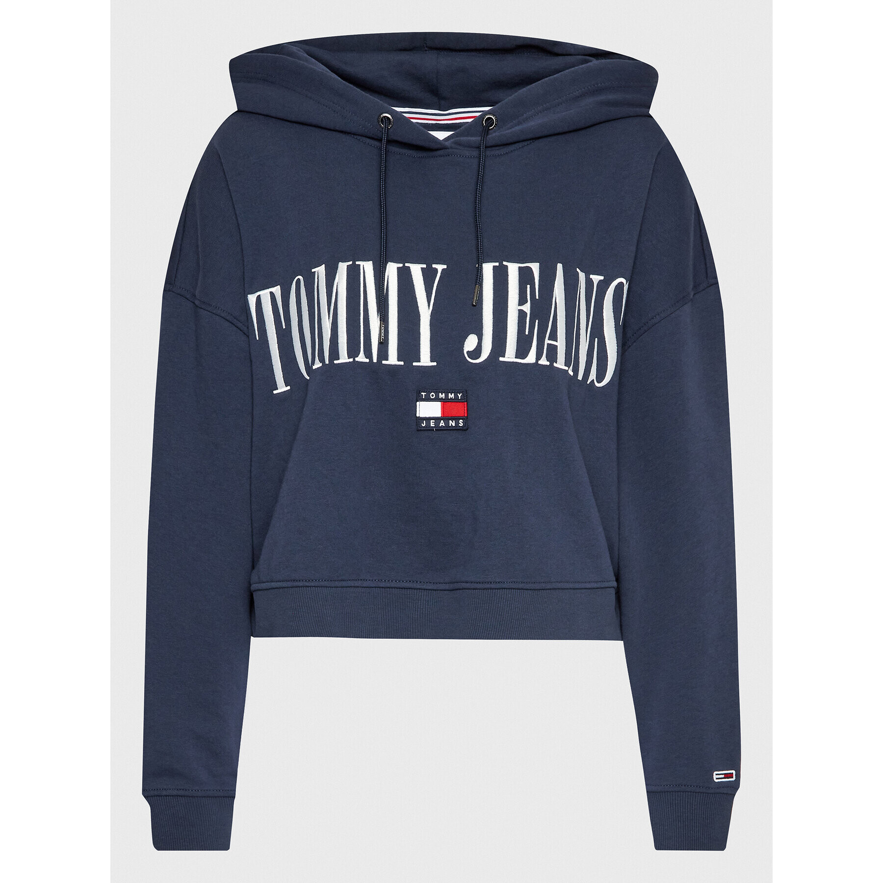 Tommy Jeans Curve Bluză Archive DW0DW15096 Bleumarin Regular Fit - Pled.ro