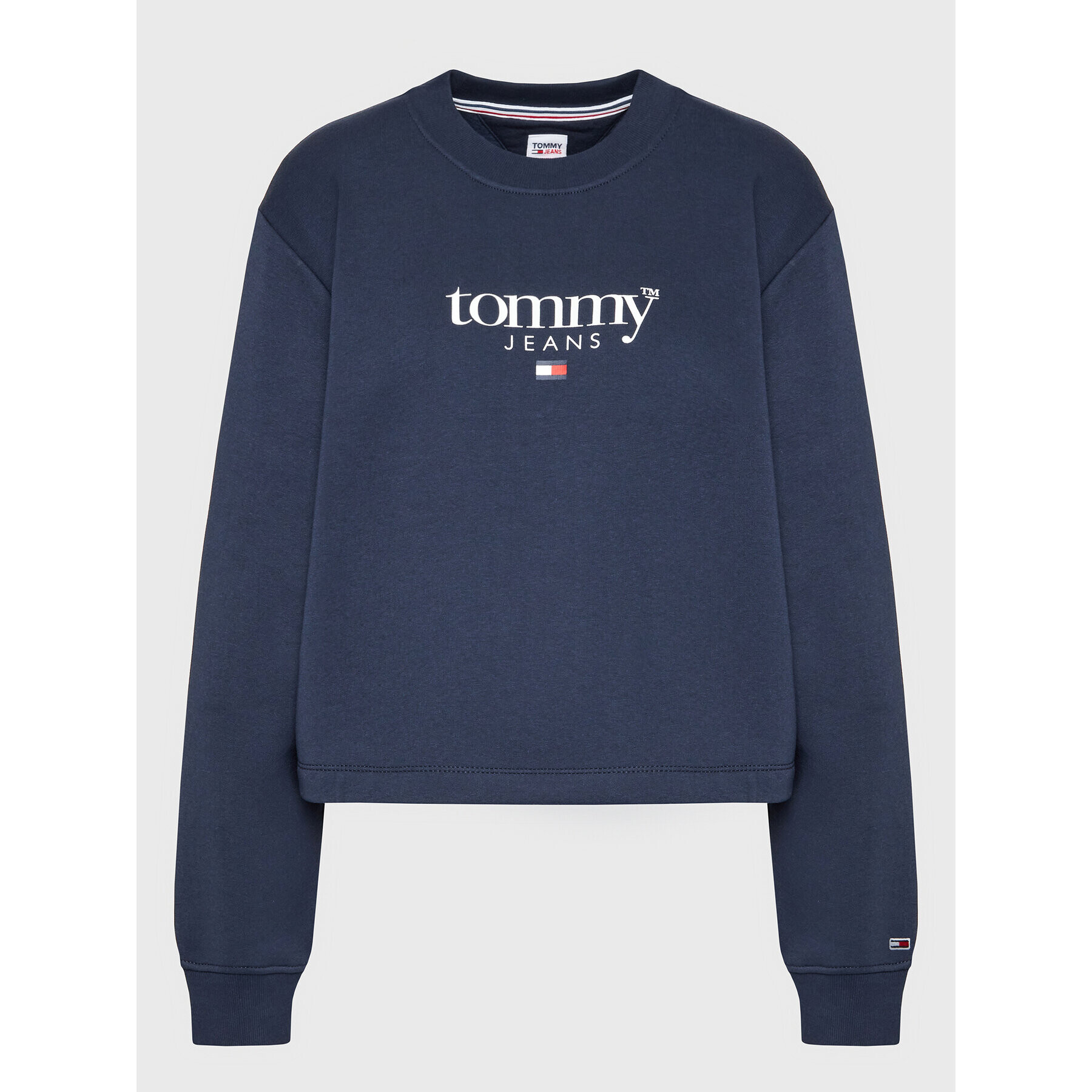 Tommy Jeans Curve Bluză Essential DW0DW14566 Bleumarin Relaxed Fit - Pled.ro