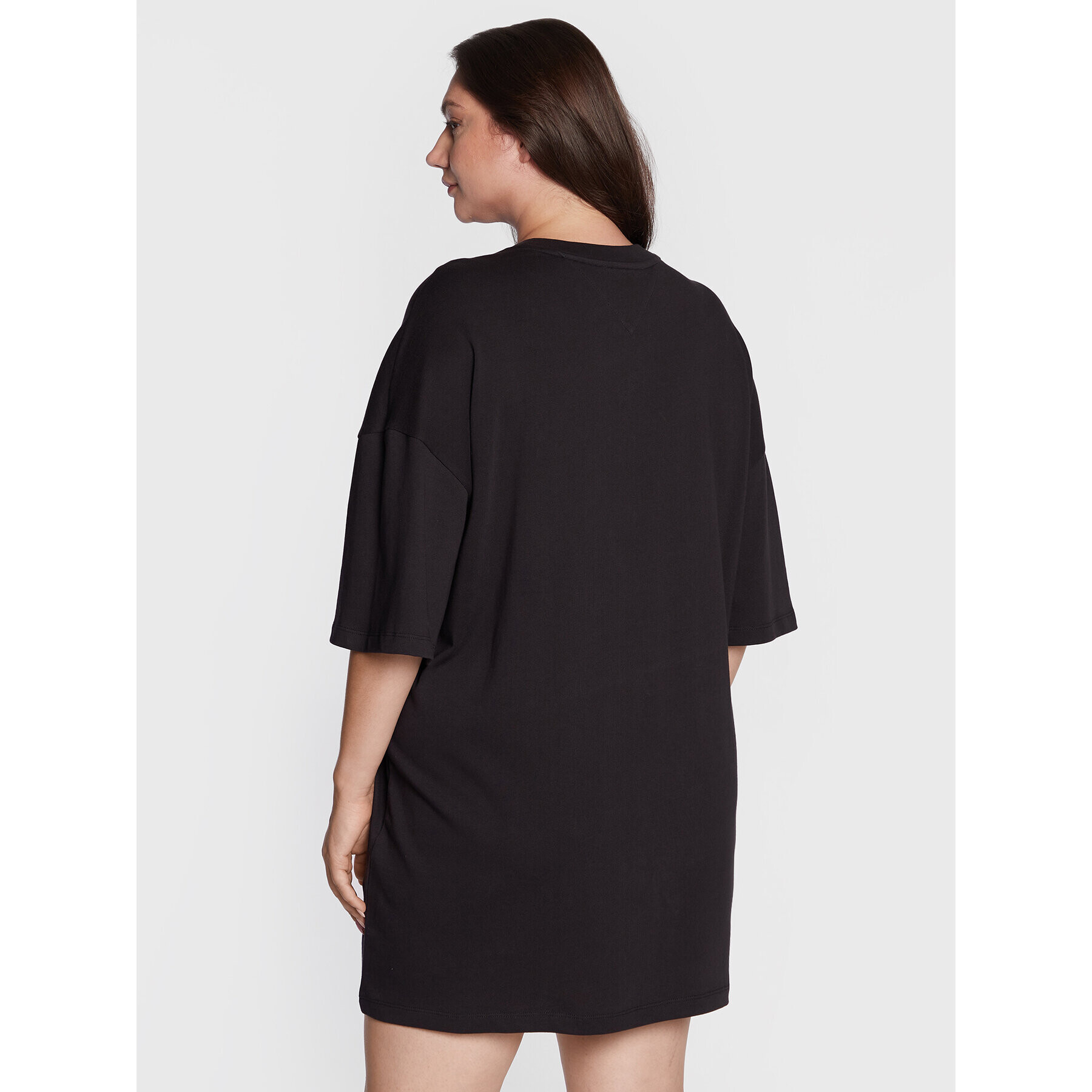 Tommy Jeans Curve Rochie de zi DW0DW12950 Negru Oversize - Pled.ro