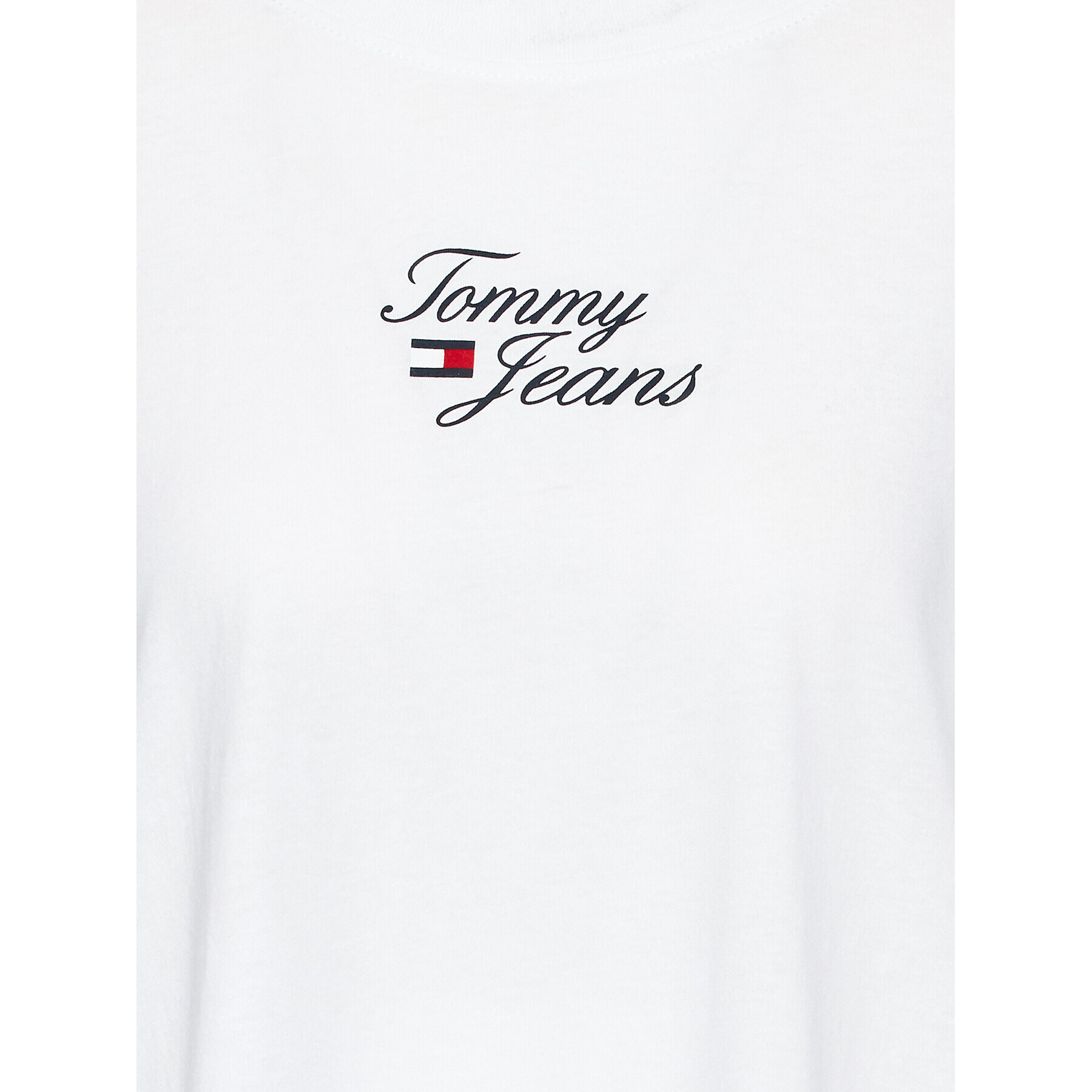 Tommy Jeans Curve Tricou DW0DW15687 Alb Regular Fit - Pled.ro