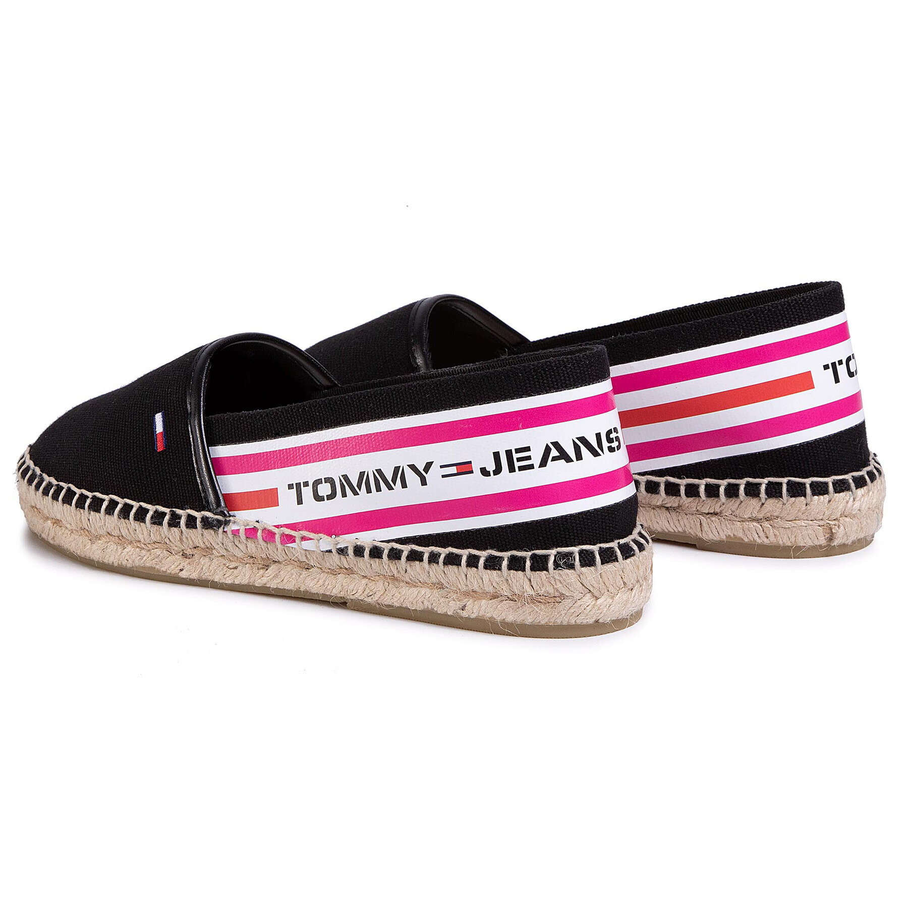 Tommy Jeans Espadrile Chunky Tape Espadrille EN0EN00817 Negru - Pled.ro