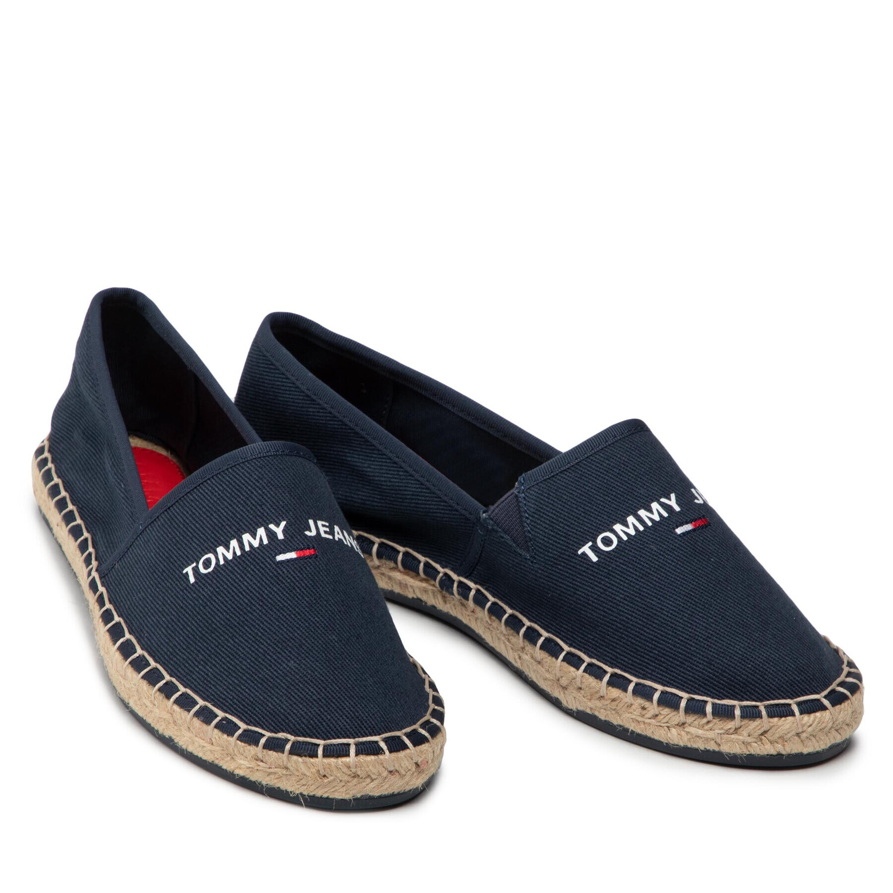 Tommy Jeans Espadrile Espadrille EN0EN01815 Bleumarin - Pled.ro