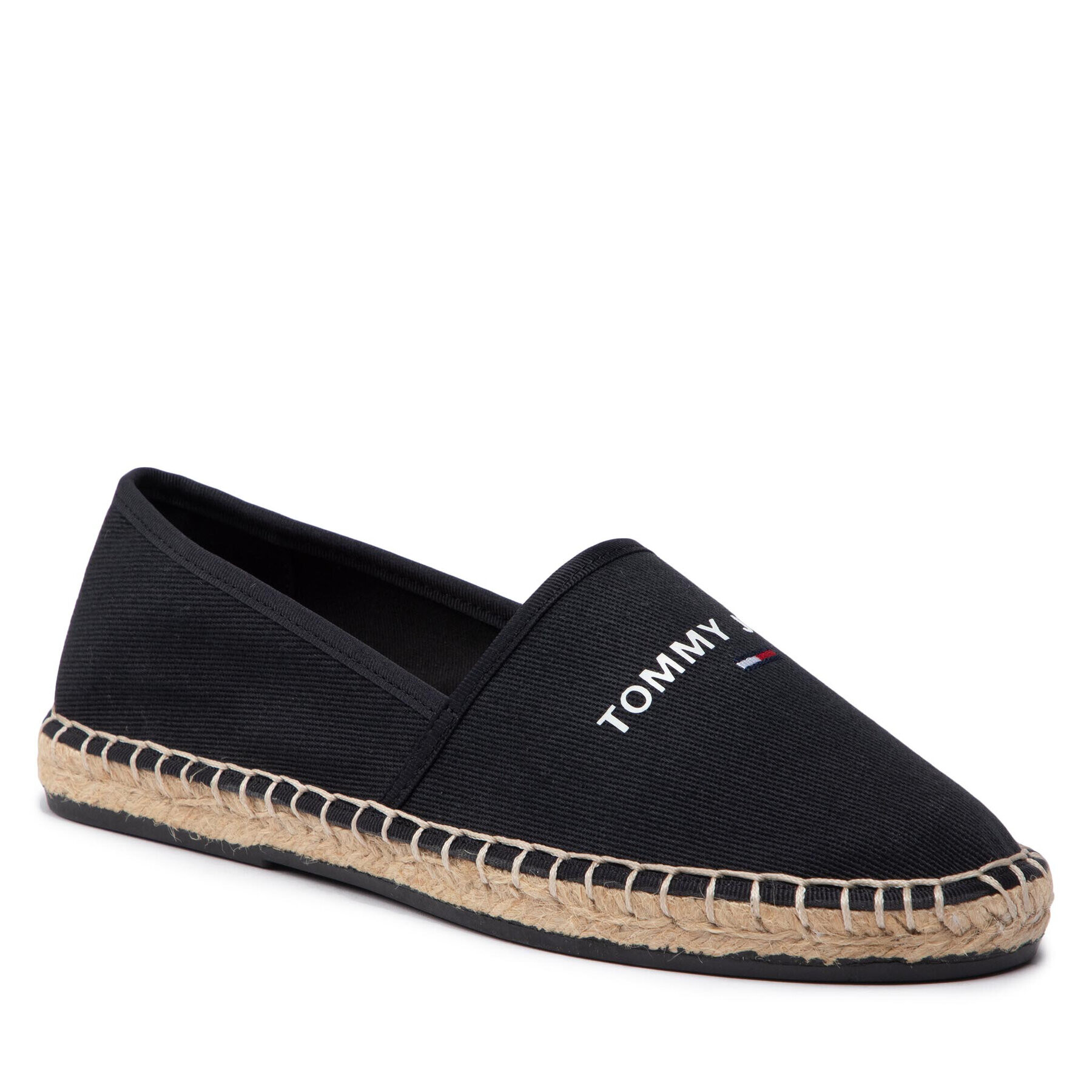 Tommy Jeans Espadrile Espadrille EN0EN01815 Negru - Pled.ro