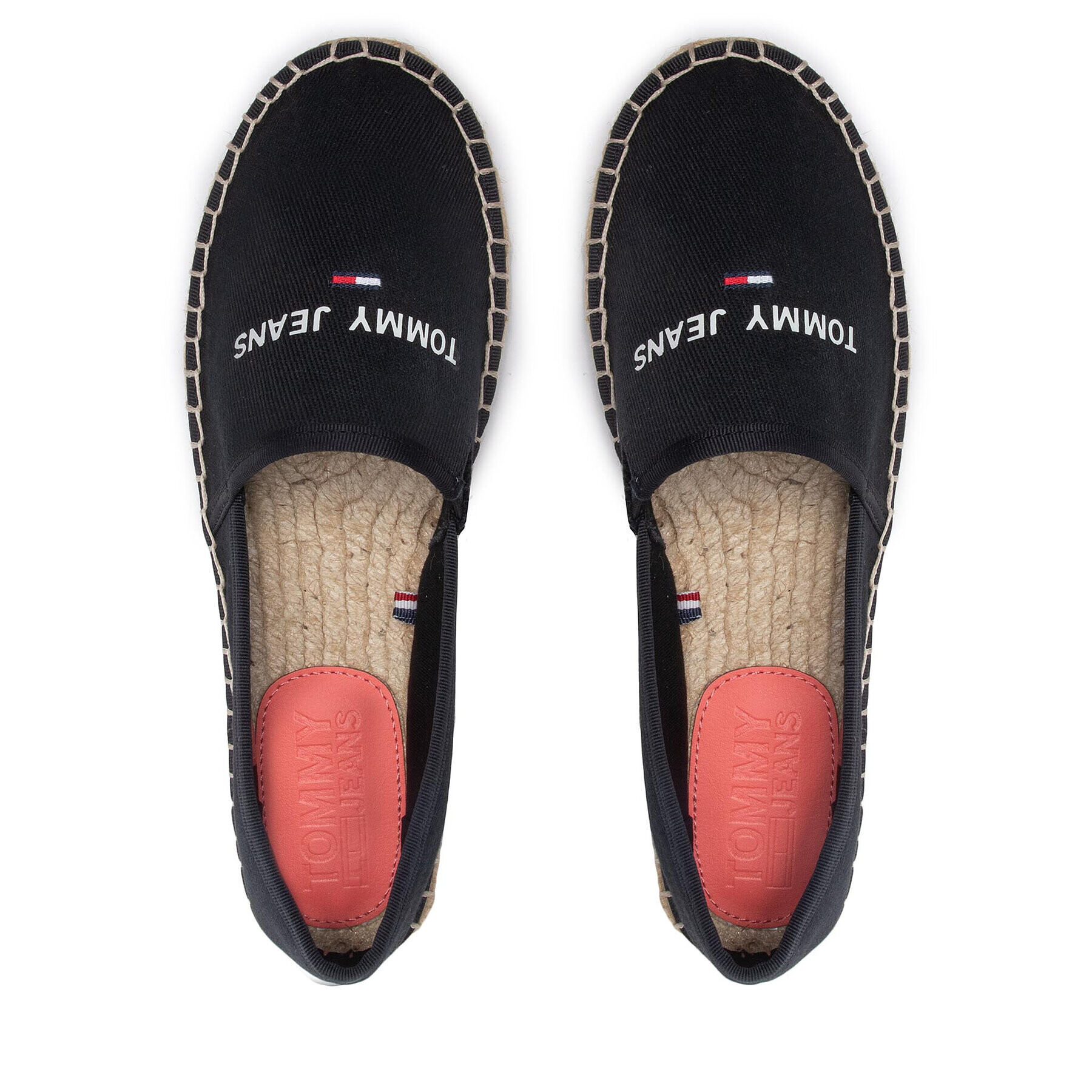 Tommy Jeans Espadrile Espadrille EN0EN01815 Negru - Pled.ro