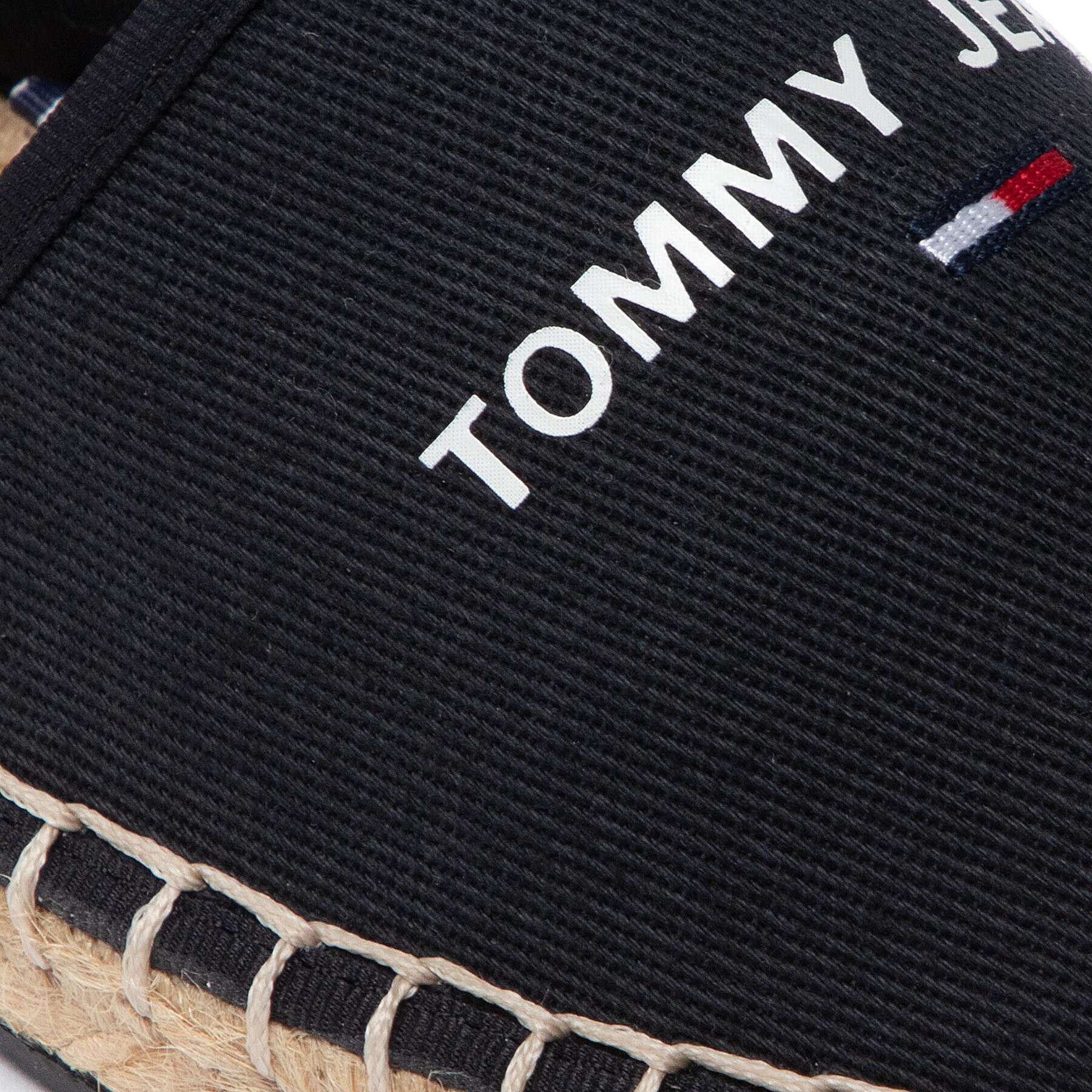 Tommy Jeans Espadrile Espadrille EN0EN01815 Negru - Pled.ro