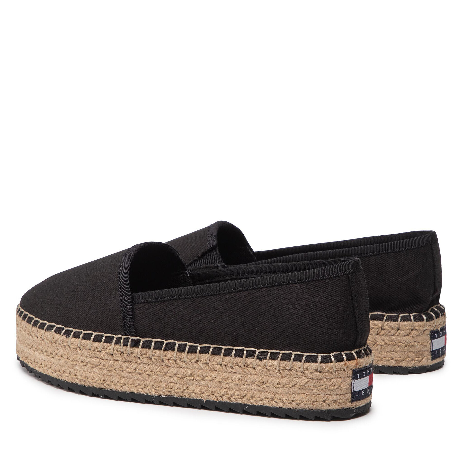 Tommy Jeans Espadrile Platform Espadrille EN0EN01832 Negru - Pled.ro