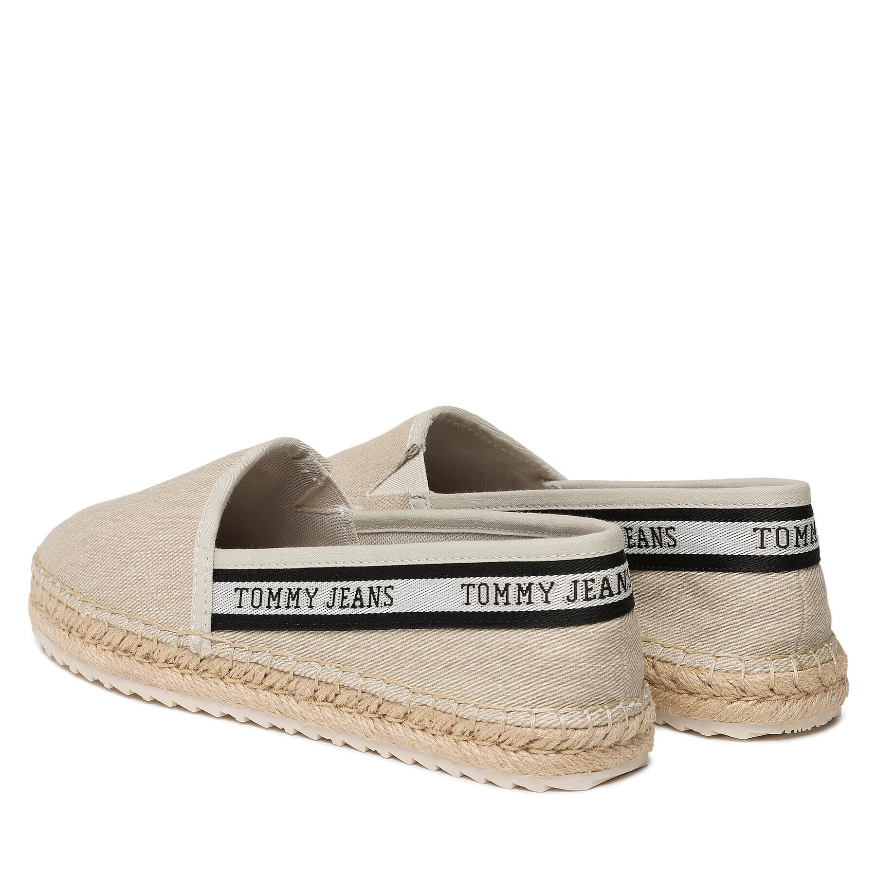 Tommy Jeans Espadrile Tjw Flatform Webbing Espadrille EN0EN02362 Bej - Pled.ro