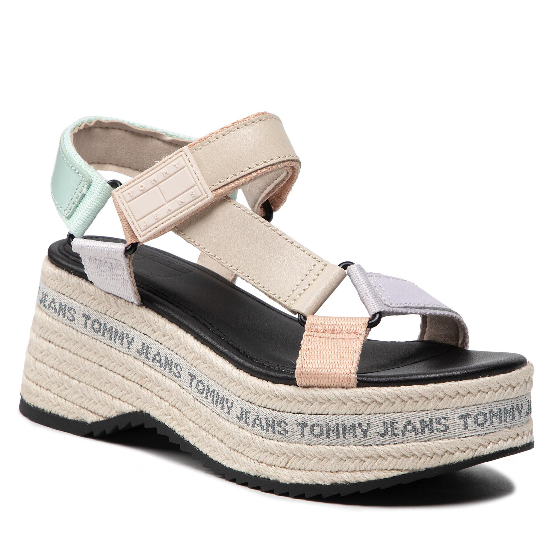 Tommy Jeans Espadrile Wedge Sandal EN0EN01810 Colorat - Pled.ro