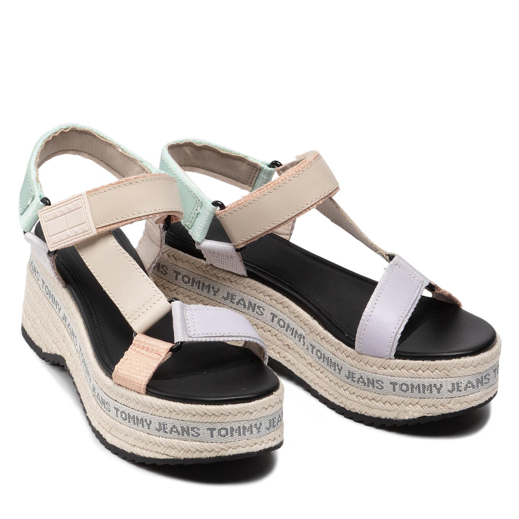 Tommy Jeans Espadrile Wedge Sandal EN0EN01810 Colorat - Pled.ro