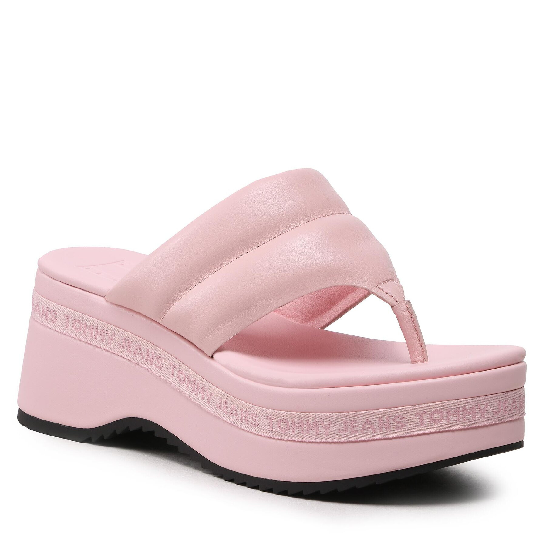 Tommy Jeans Flip flop EN0EN02075 Roz - Pled.ro