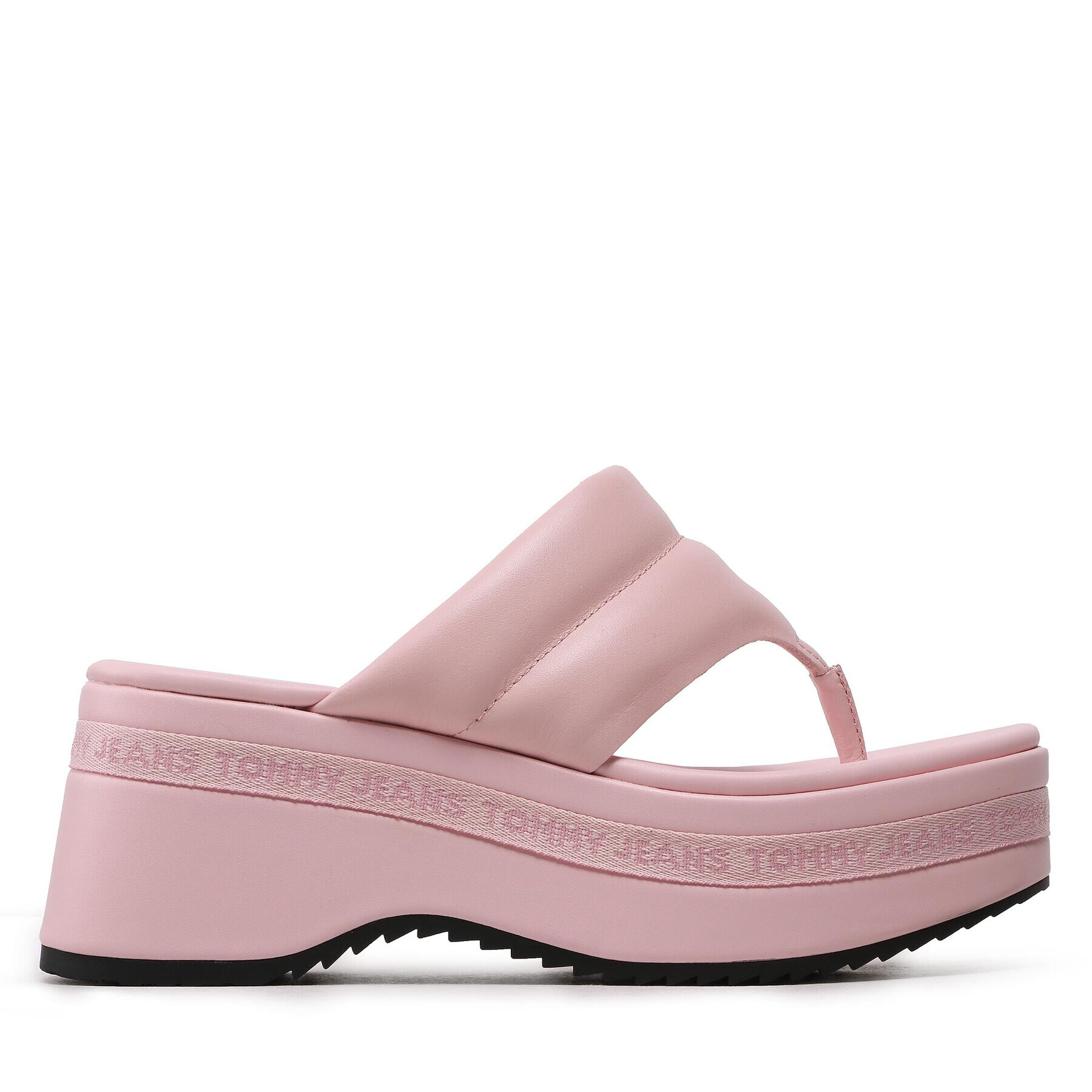 Tommy Jeans Flip flop EN0EN02075 Roz - Pled.ro