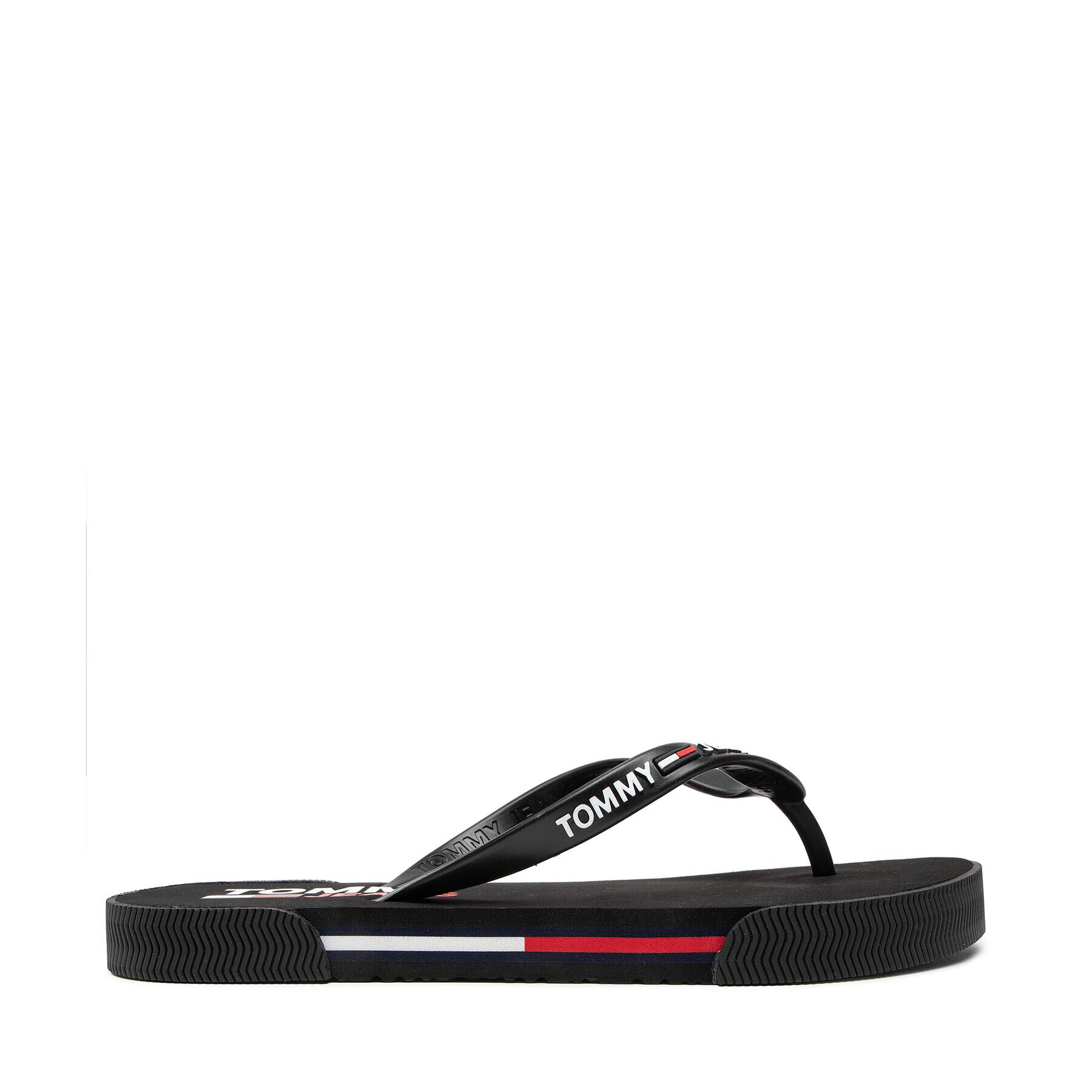 Tommy Jeans Flip flop Essential Flat Beach Sandal EN0EN01433 Negru - Pled.ro