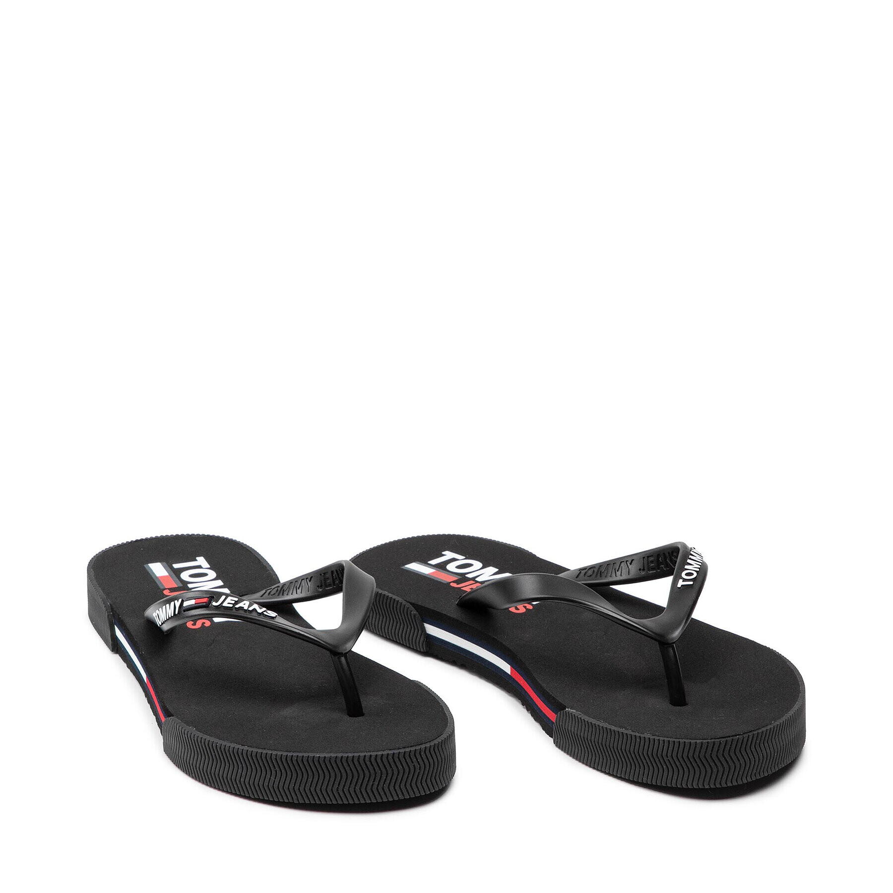 Tommy Jeans Flip flop Essential Flat Beach Sandal EN0EN01433 Negru - Pled.ro