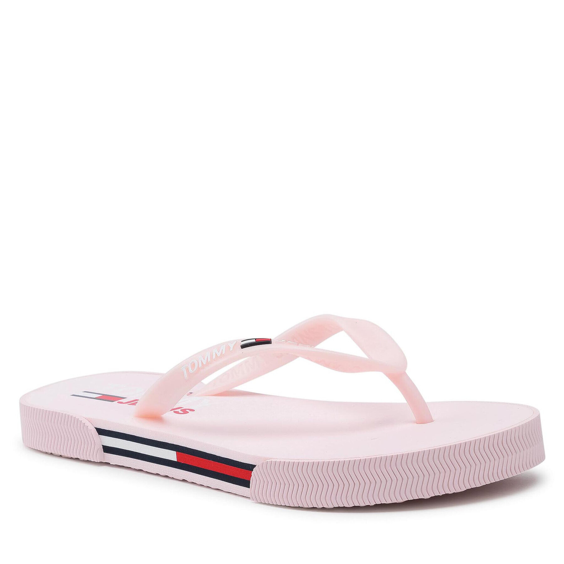 Tommy Jeans Flip flop Essential Flat Beach Sandal EN0EN01433 Roz - Pled.ro