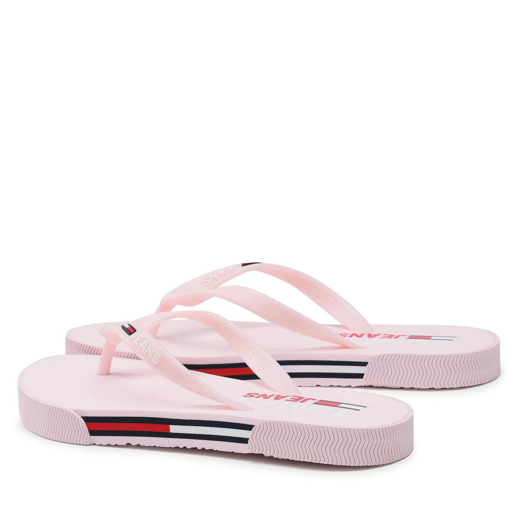 Tommy Jeans Flip flop Essential Flat Beach Sandal EN0EN01433 Roz - Pled.ro