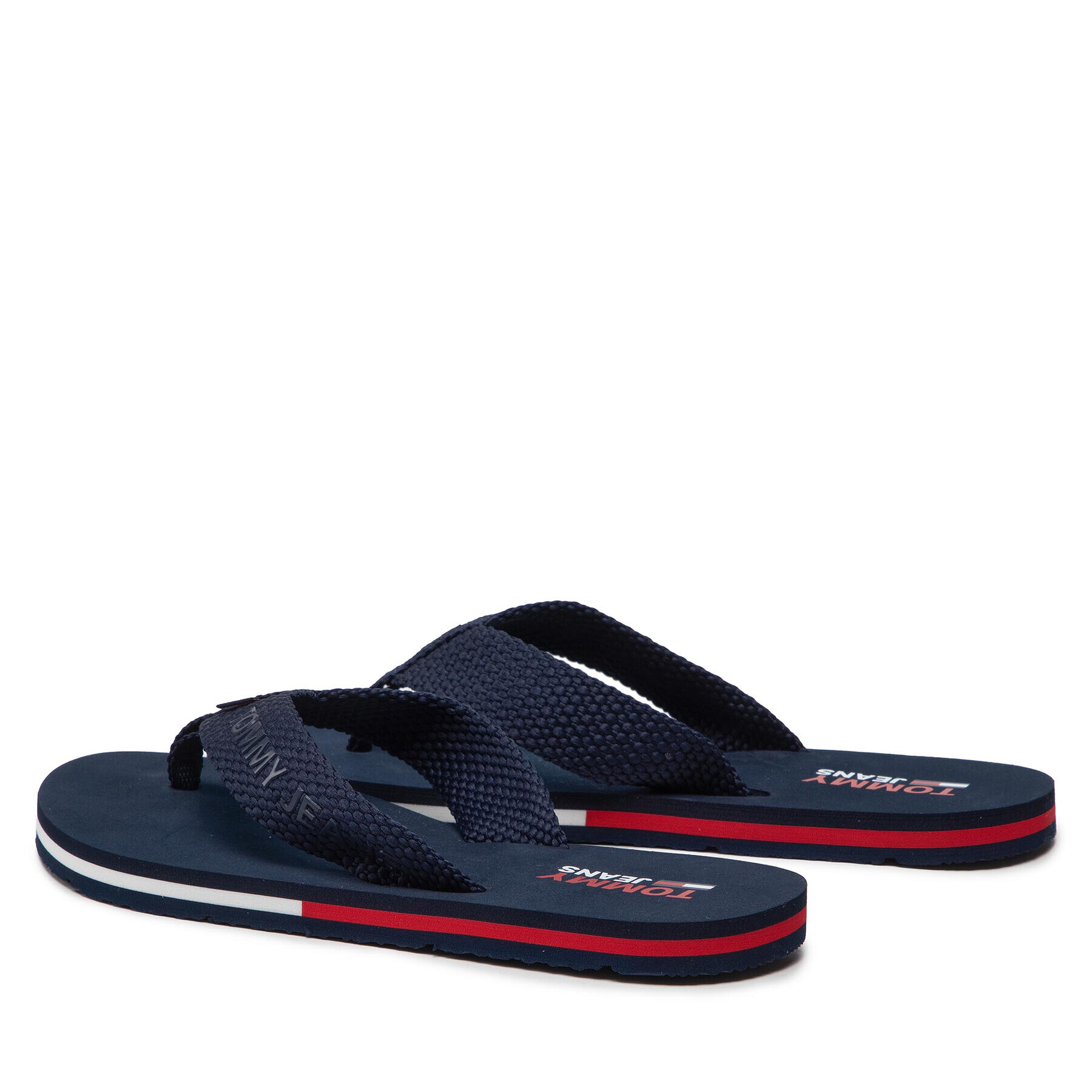 Tommy Jeans Flip flop Flag Eva Beach Sandal EN0EN01816 Bleumarin - Pled.ro