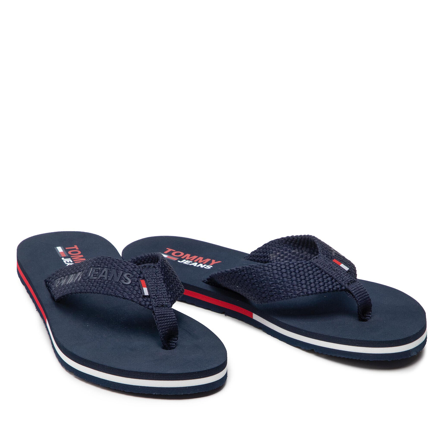 Tommy Jeans Flip flop Flag Eva Beach Sandal EN0EN01816 Bleumarin - Pled.ro