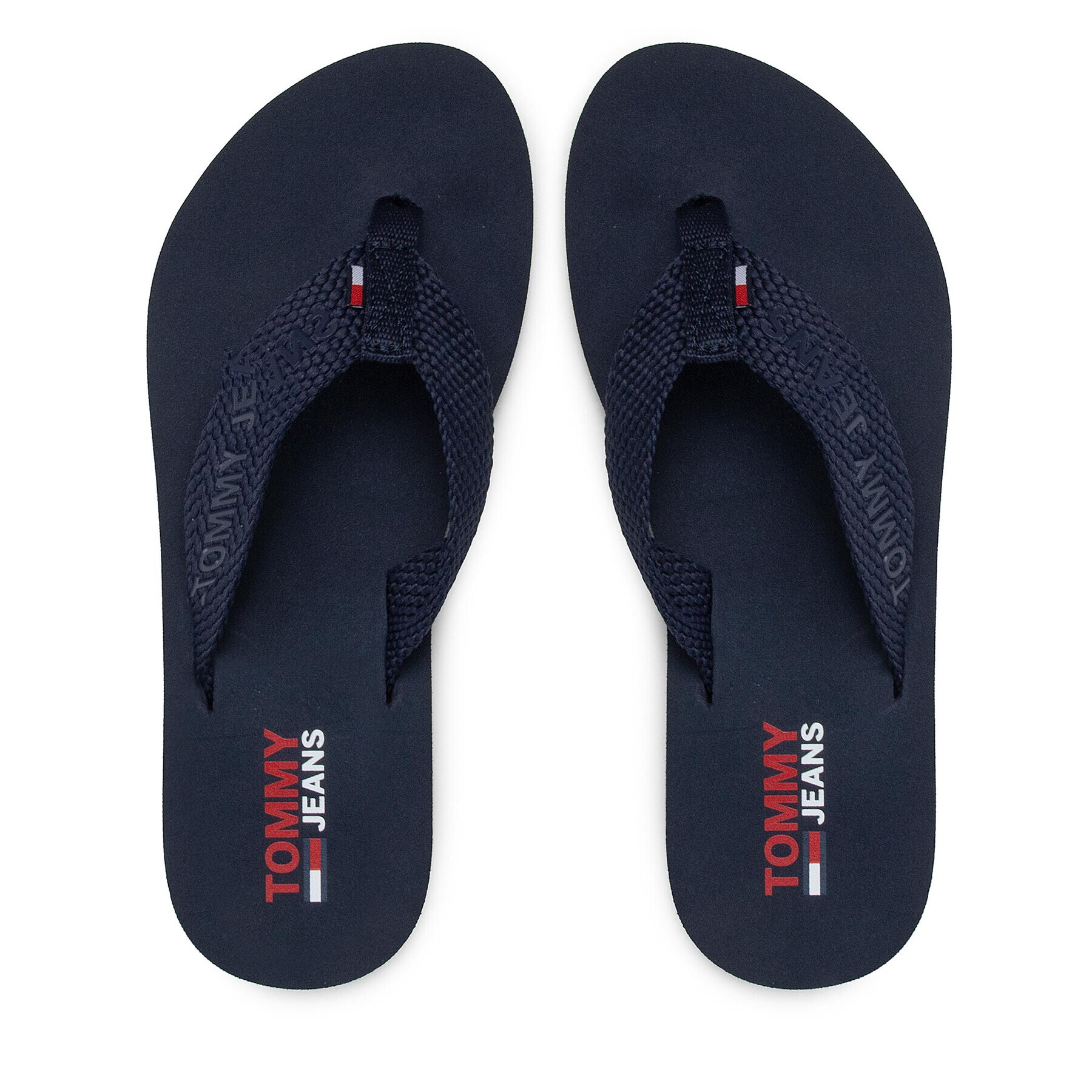 Tommy Jeans Flip flop Flag Eva Beach Sandal EN0EN01816 Bleumarin - Pled.ro