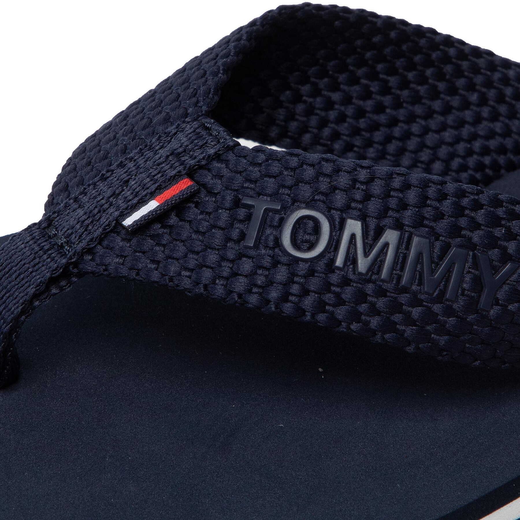 Tommy Jeans Flip flop Flag Eva Beach Sandal EN0EN01816 Bleumarin - Pled.ro