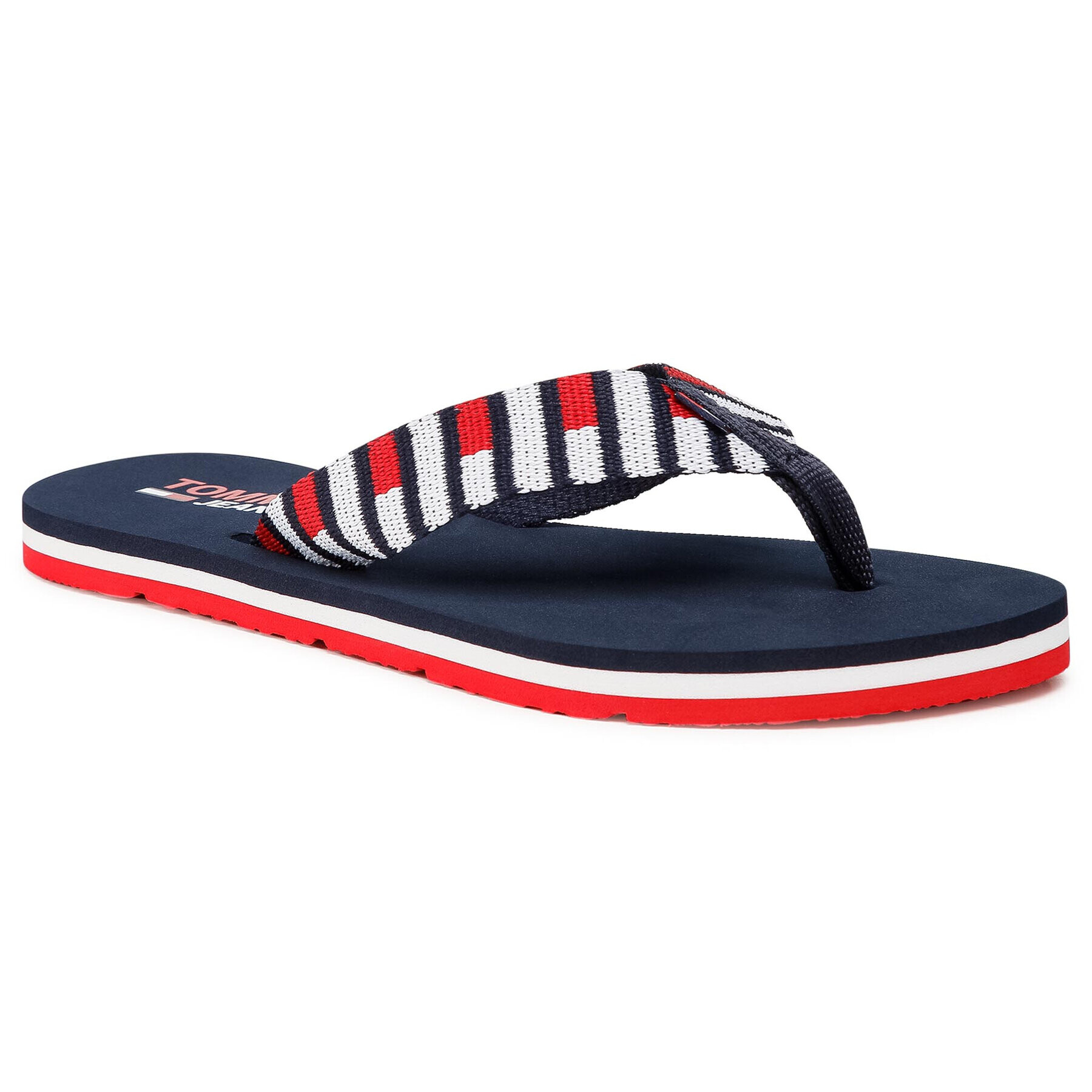 Tommy Jeans Flip flop Flag Webbing beach Sandal EN0EN01295 Bleumarin - Pled.ro