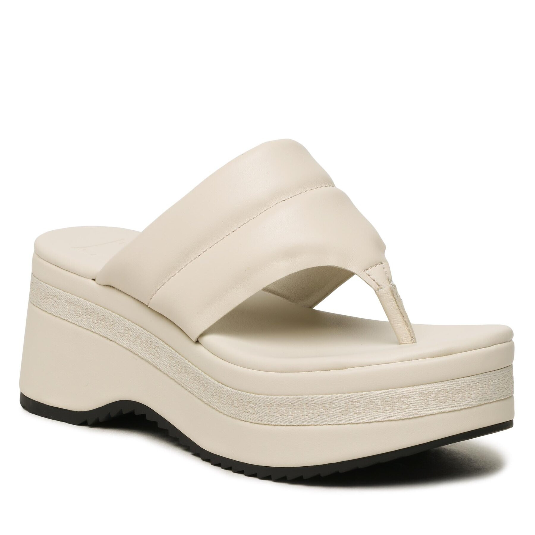 Tommy Jeans Flip flop Sandal Padded EN0EN02075 Bej - Pled.ro