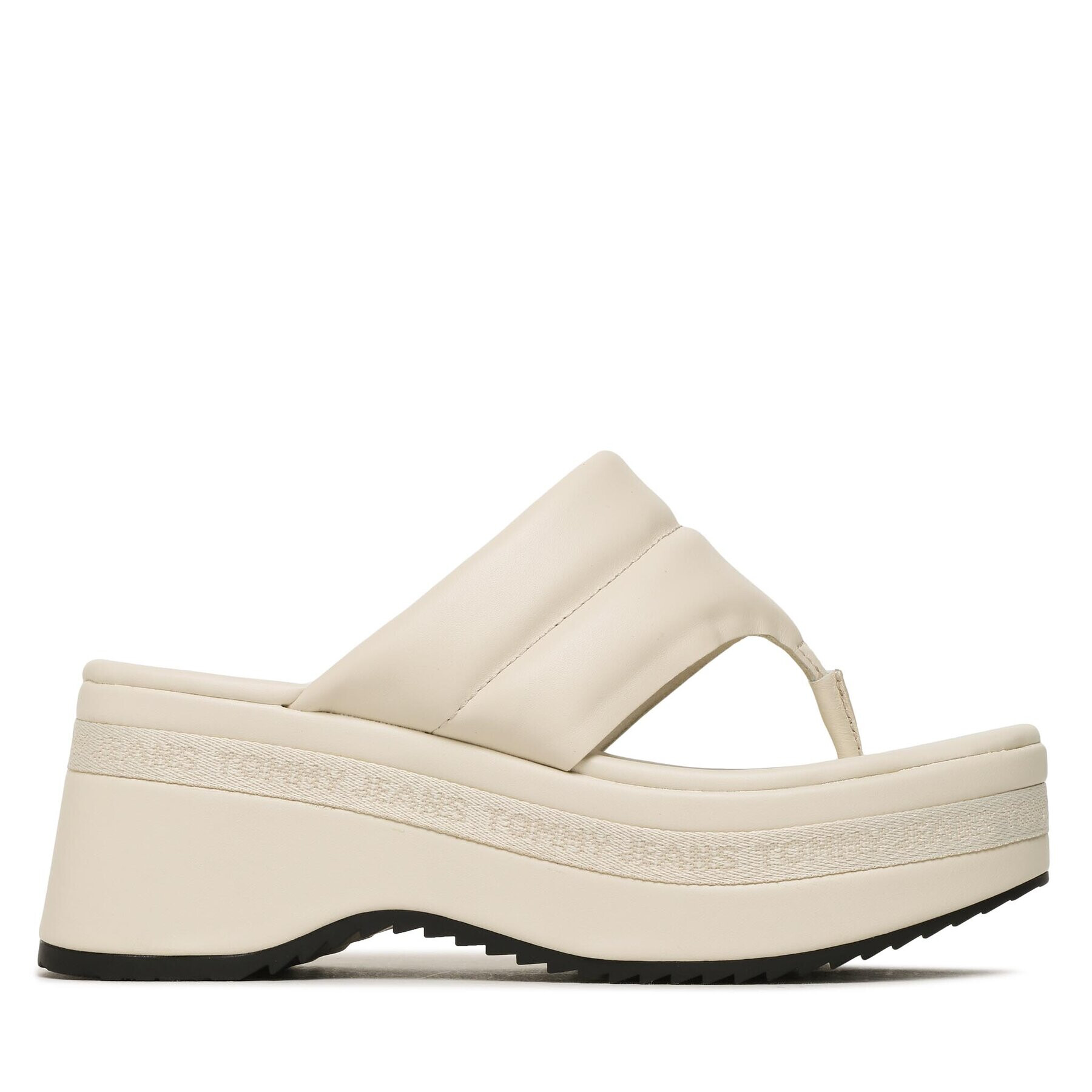 Tommy Jeans Flip flop Sandal Padded EN0EN02075 Bej - Pled.ro