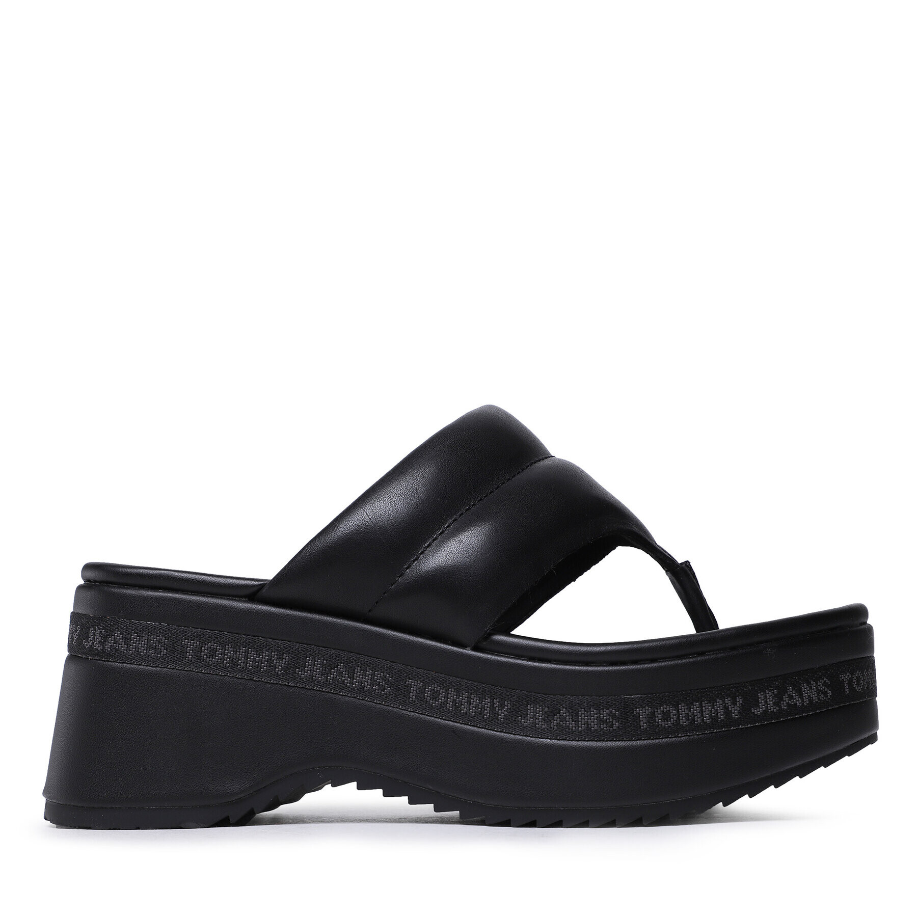 Tommy Jeans Flip flop Sandal Padded EN0EN02075 Negru - Pled.ro