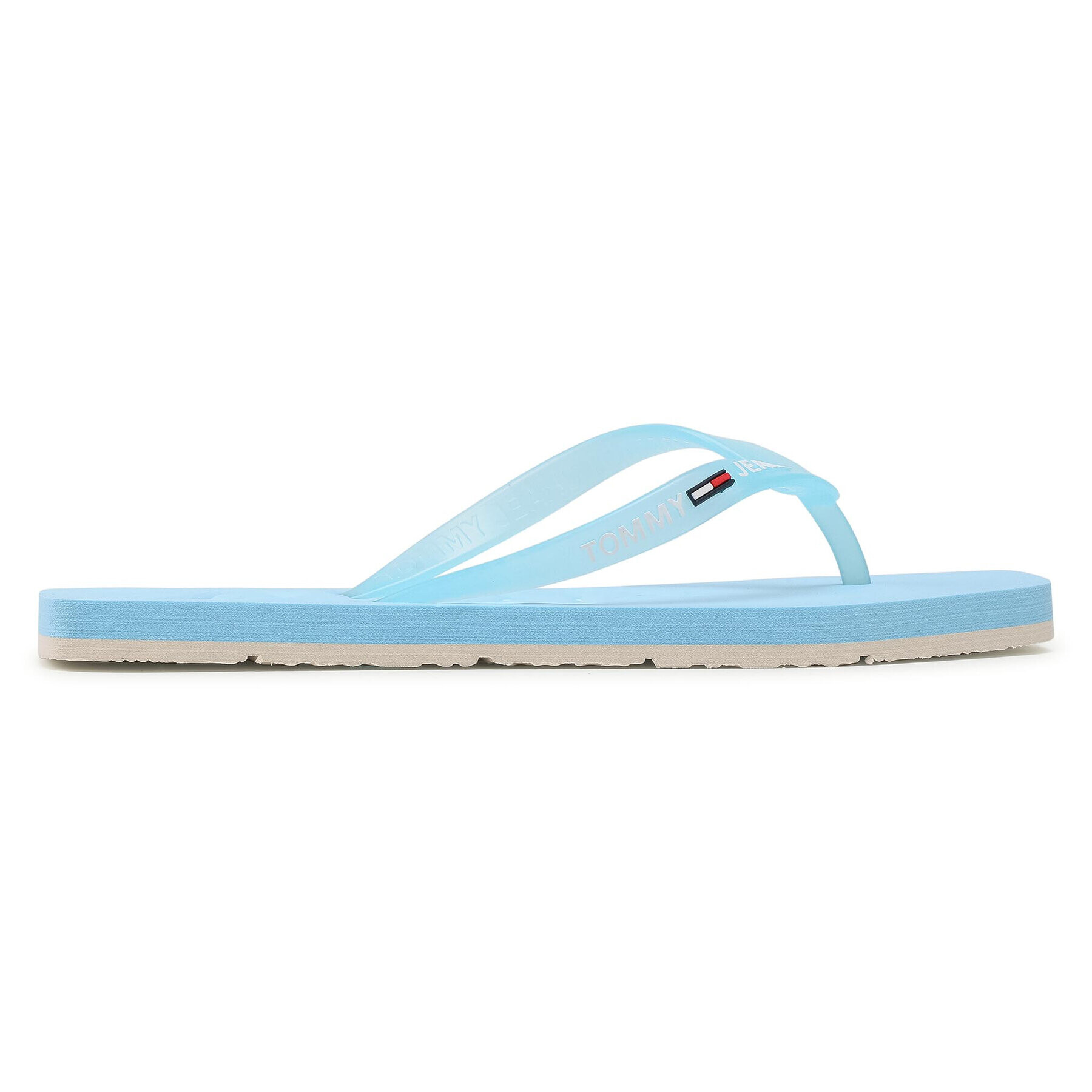 Tommy Jeans Flip flop Square Toe Beach Sandal EN0EN01299 Albastru - Pled.ro