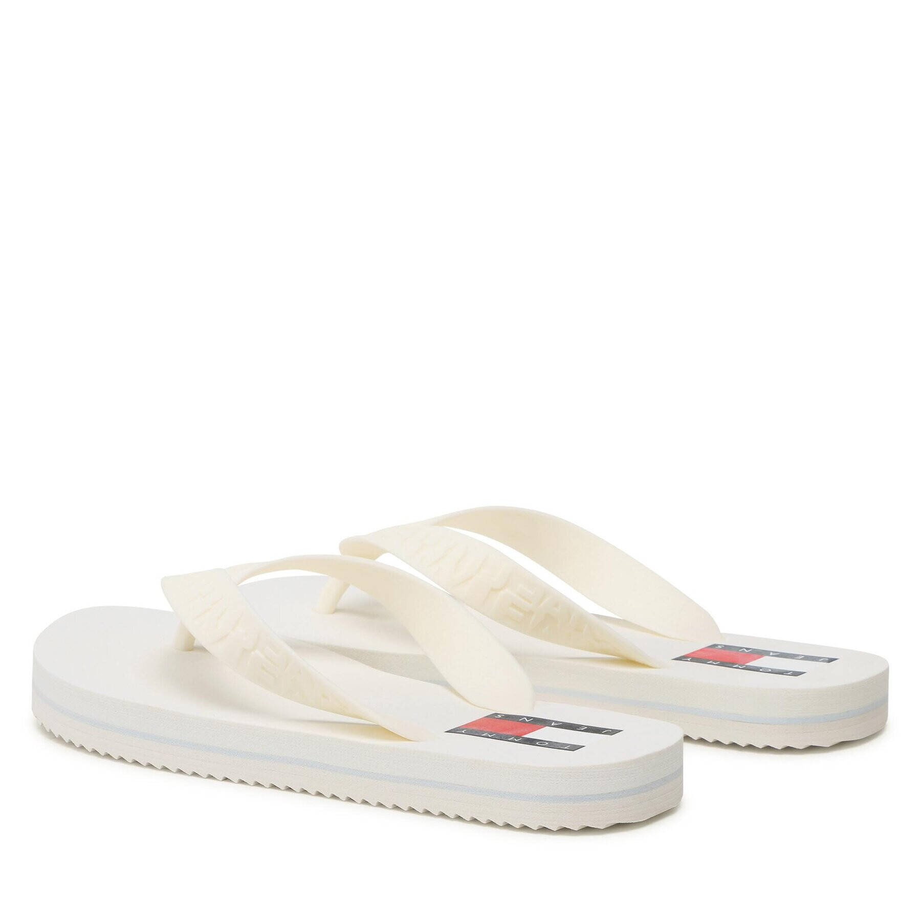 Tommy Jeans Flip flop Tjw Flag Eva Beach Sandal EN0EN02194 Écru - Pled.ro