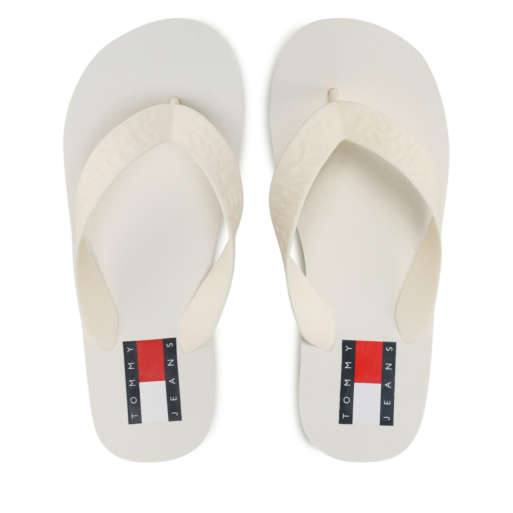 Tommy Jeans Flip flop Tjw Flag Eva Beach Sandal EN0EN02194 Écru - Pled.ro