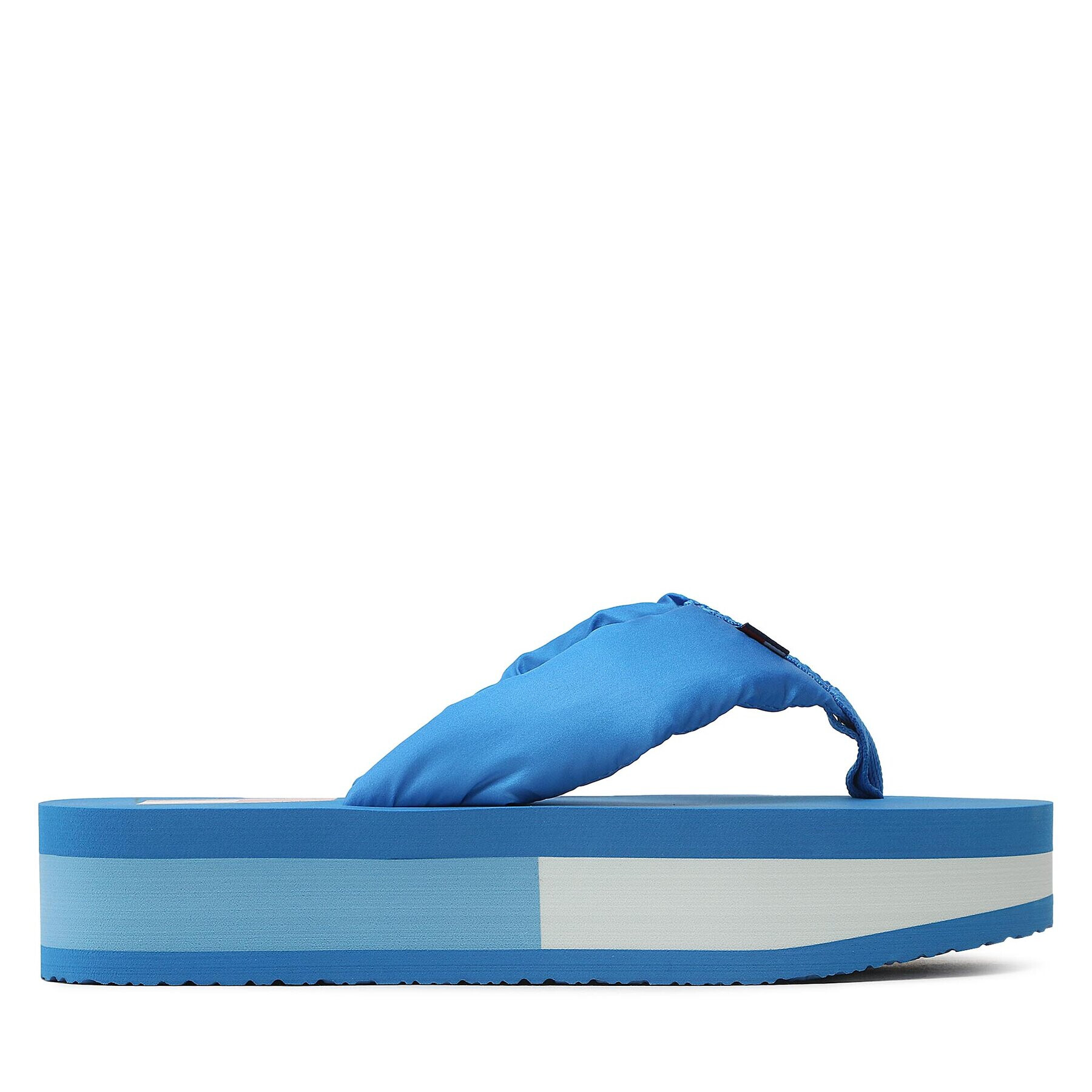 Tommy Jeans Flip flop Webbing Mid Beach Sndl Nw Strip EN0EN02114 Albastru - Pled.ro