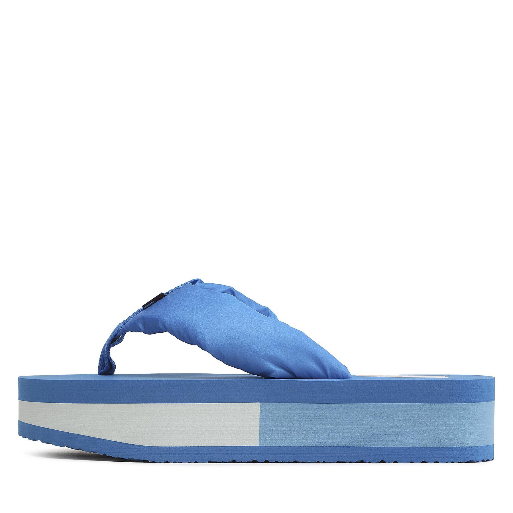 Tommy Jeans Flip flop Webbing Mid Beach Sndl Nw Strip EN0EN02114 Albastru - Pled.ro