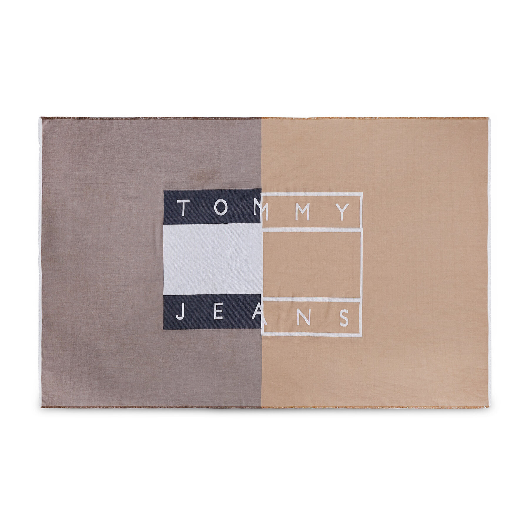 Tommy Jeans Fular Heritage Blanket AM0AM09532 Bej - Pled.ro