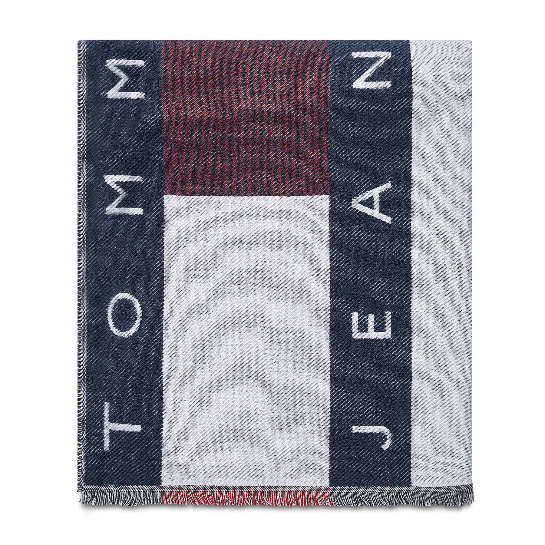 Tommy Jeans Fular Tjw Heritage Winter Scarf AW0AW10830 Gri - Pled.ro