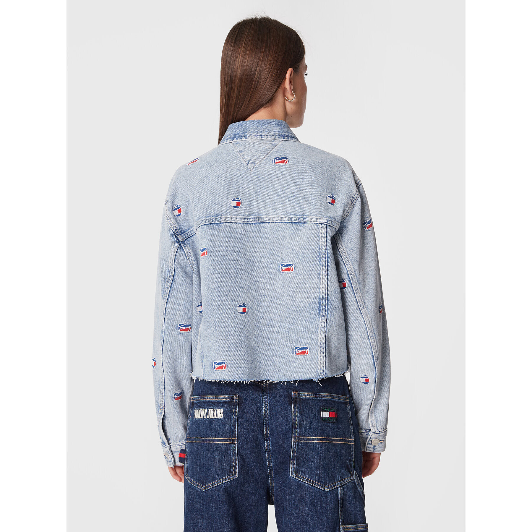 Tommy Jeans Geacă de blugi DW0DW14844 Albastru Regular Fit - Pled.ro