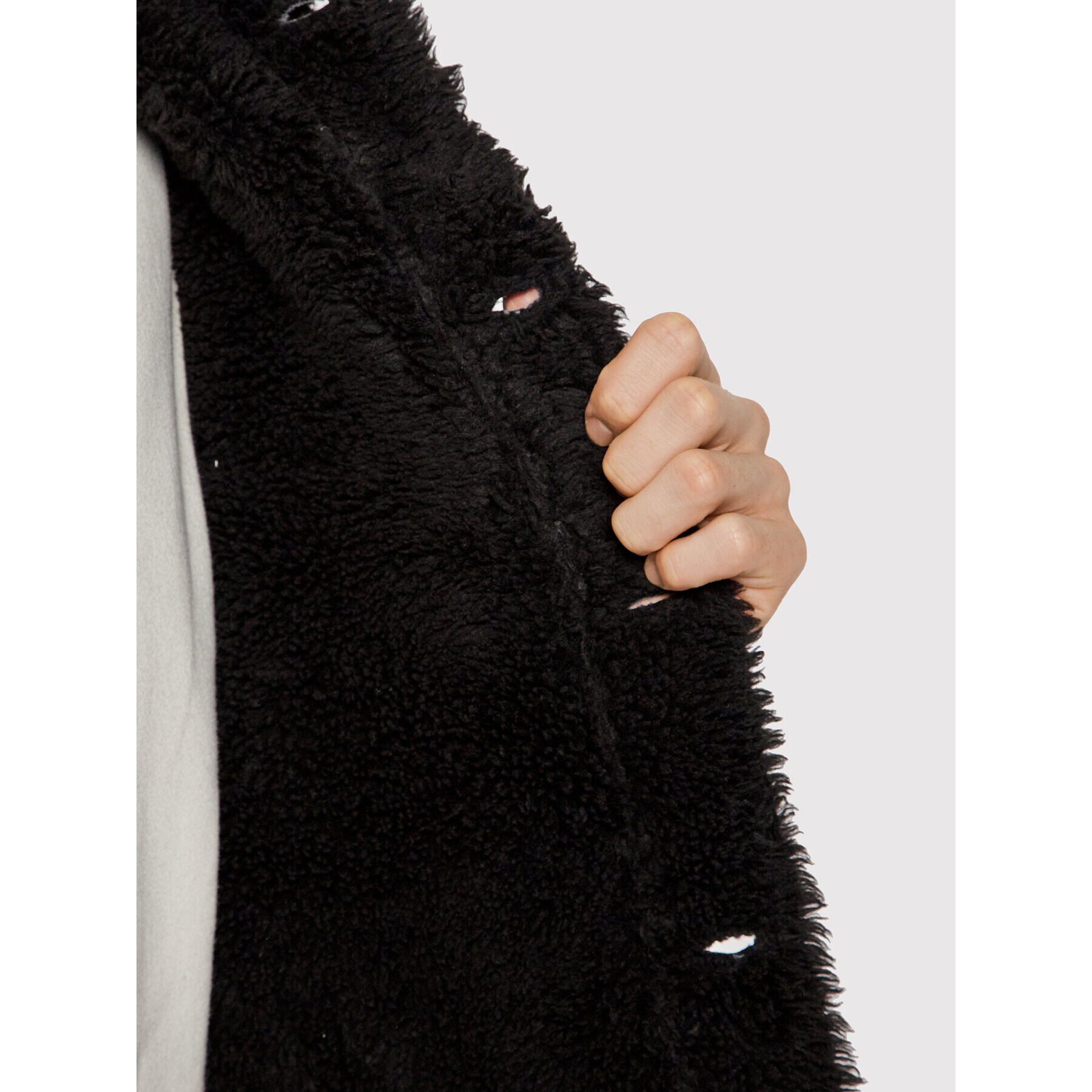 Tommy Jeans Geacă de blugi Sherpa DM0DM11569 Negru Oversize - Pled.ro