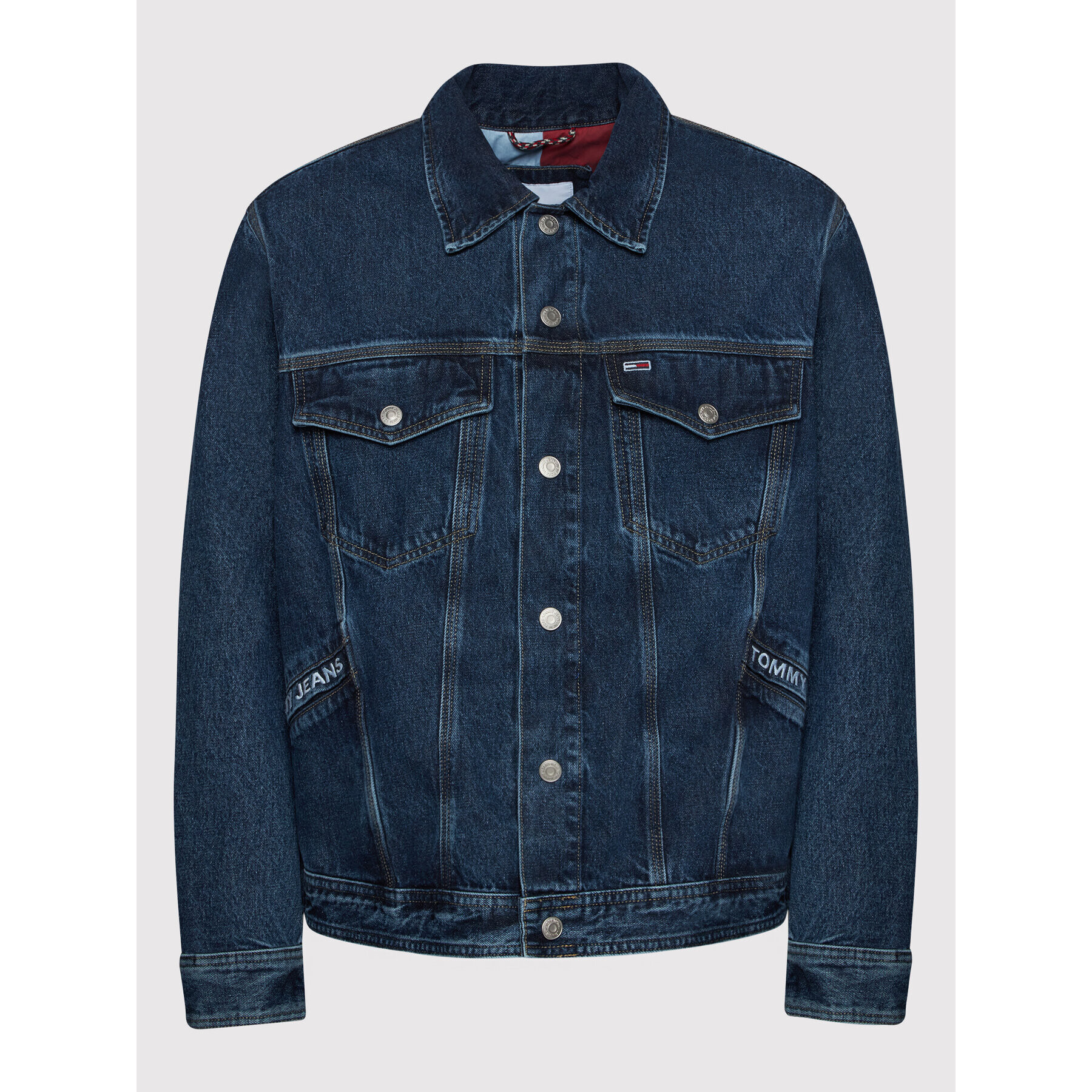 Tommy Jeans Geacă de blugi Trucker DM0DM12458 Bleumarin Oversize - Pled.ro