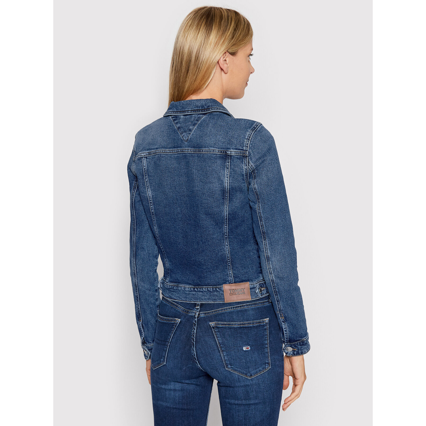 Tommy Jeans Geacă de blugi Viviane DW0DW11446 Bleumarin Slim Fit - Pled.ro