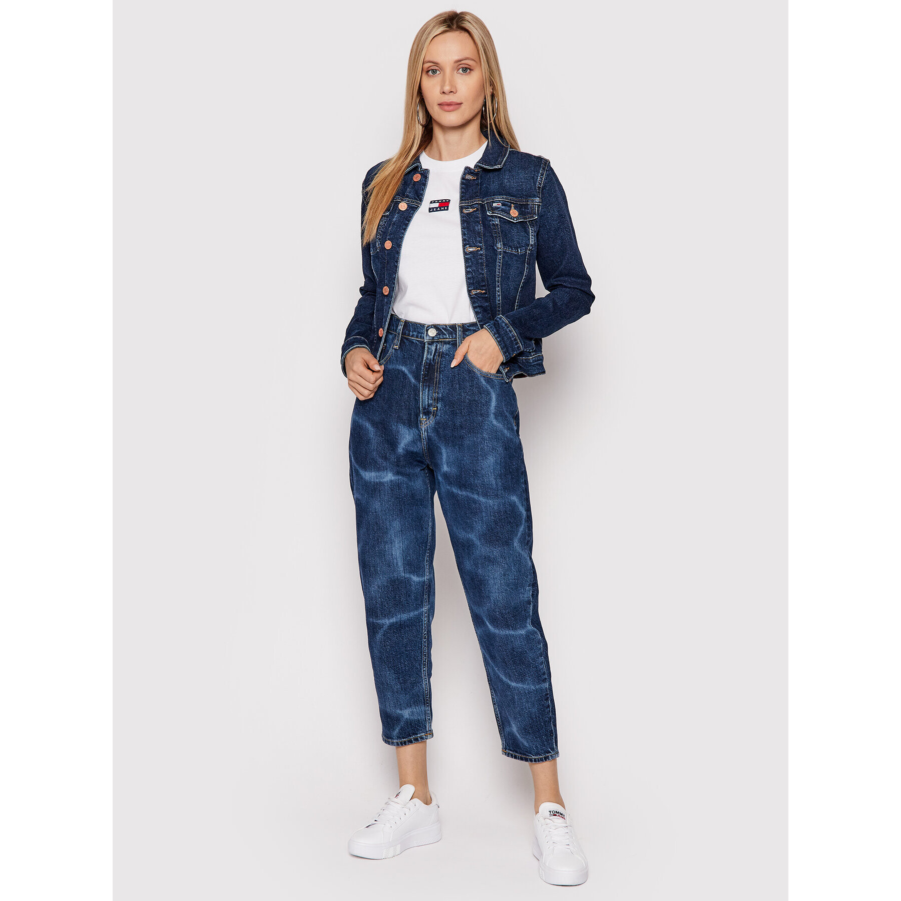 Tommy Jeans Geacă de blugi Vivianne DW0DW11443 Bleumarin Regular Fit - Pled.ro