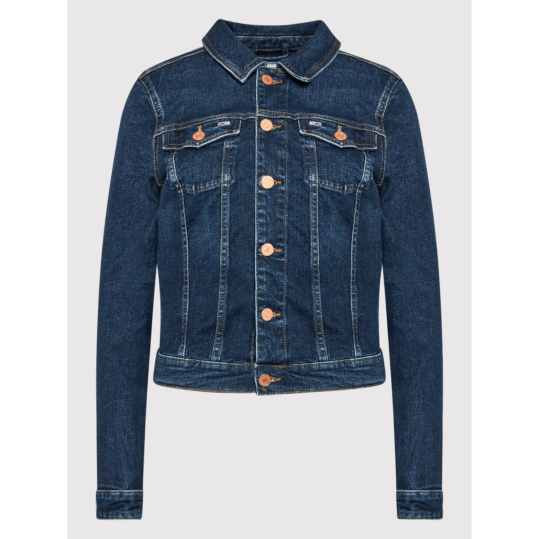 Tommy Jeans Geacă de blugi Vivianne DW0DW11443 Bleumarin Regular Fit - Pled.ro